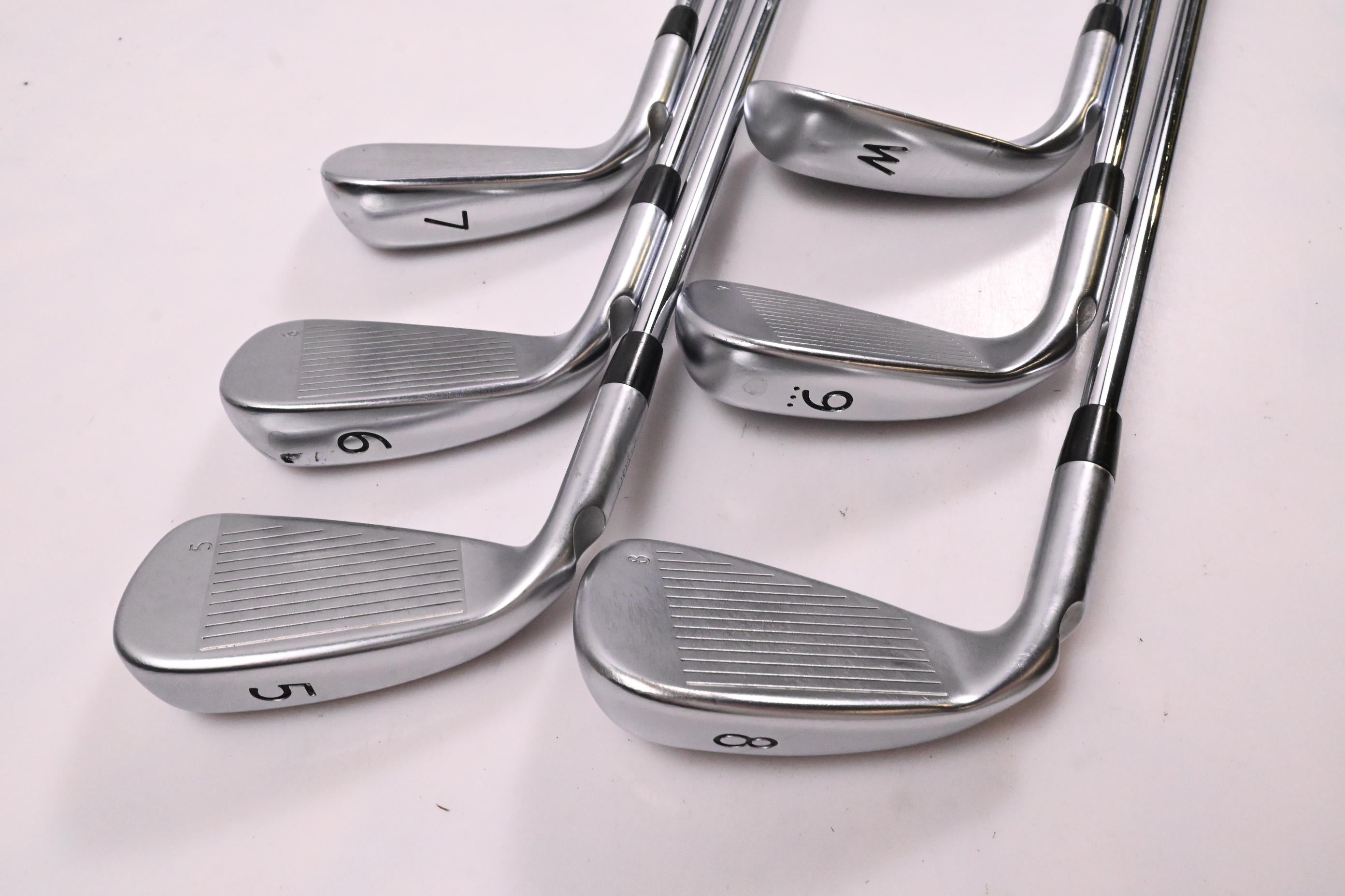 Ping G400 Irons / 5-PW / Green Dot / Regular Flex Ping AWT 2.0 Shafts