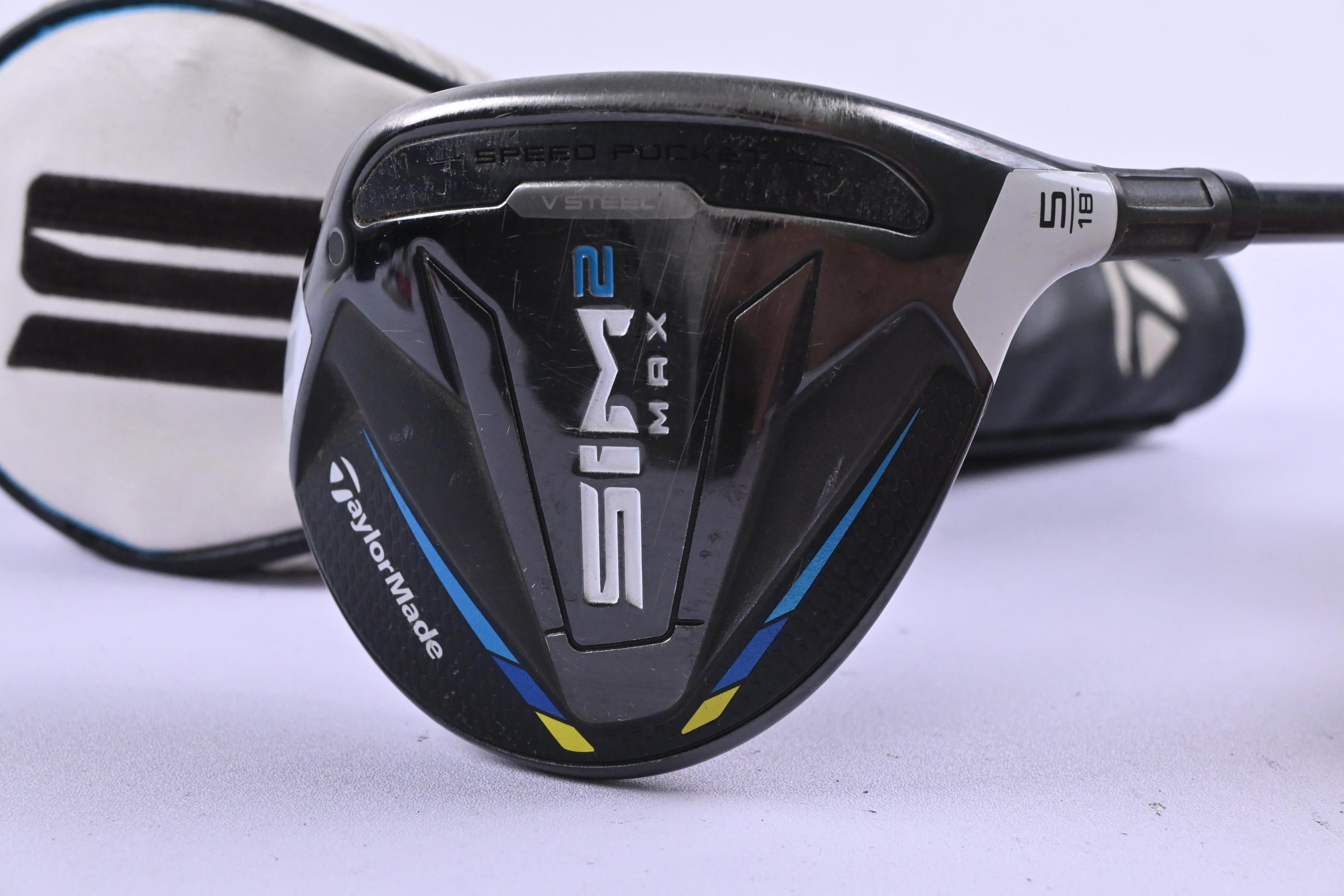 Taylormade SIM2 Max #5 Wood / 18 Degree / Stiff Flex HZRDUS Smoke Black RDX 70