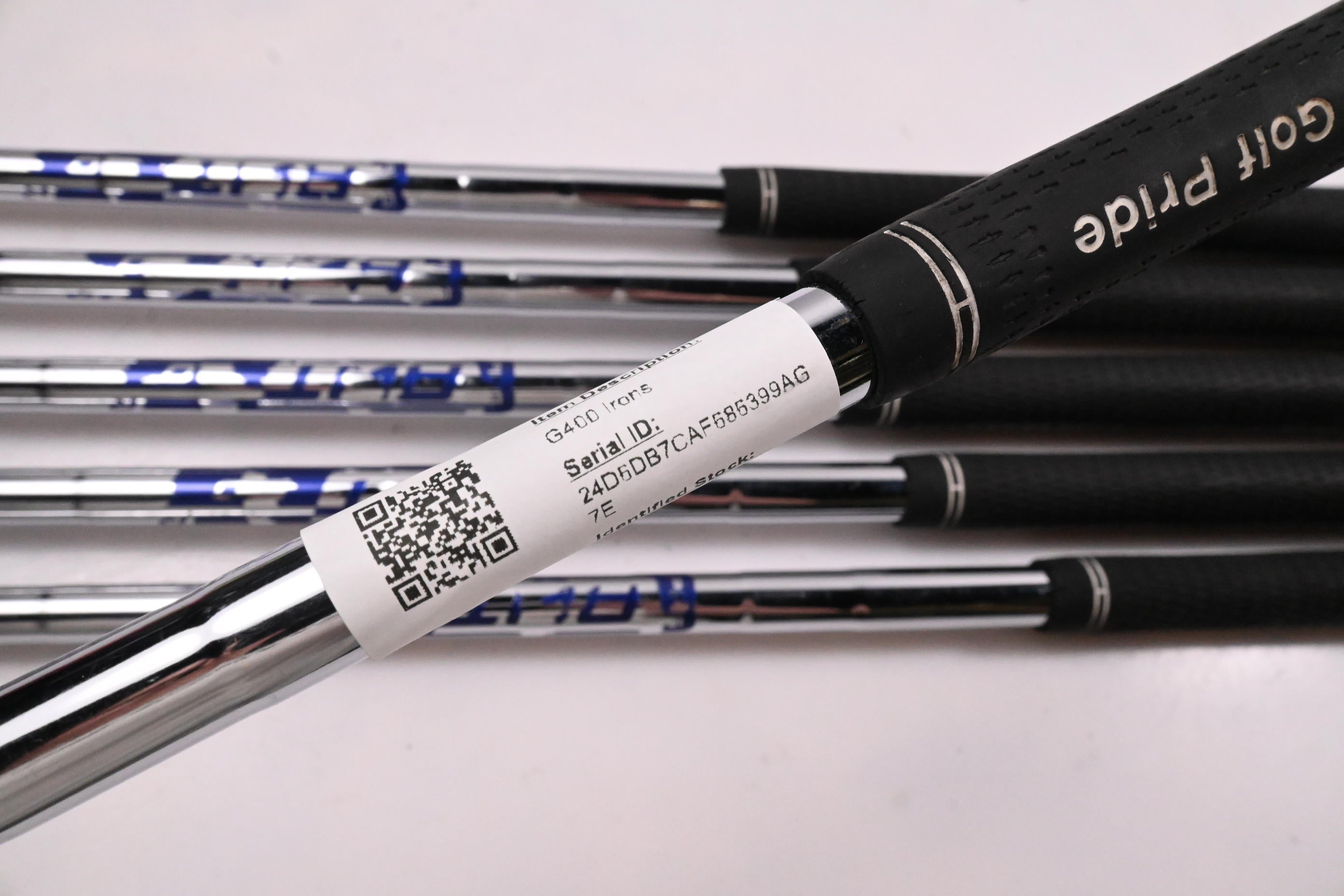 Ping G400 Irons / 5-PW / Green Dot / Regular Flex Ping AWT 2.0 Shafts