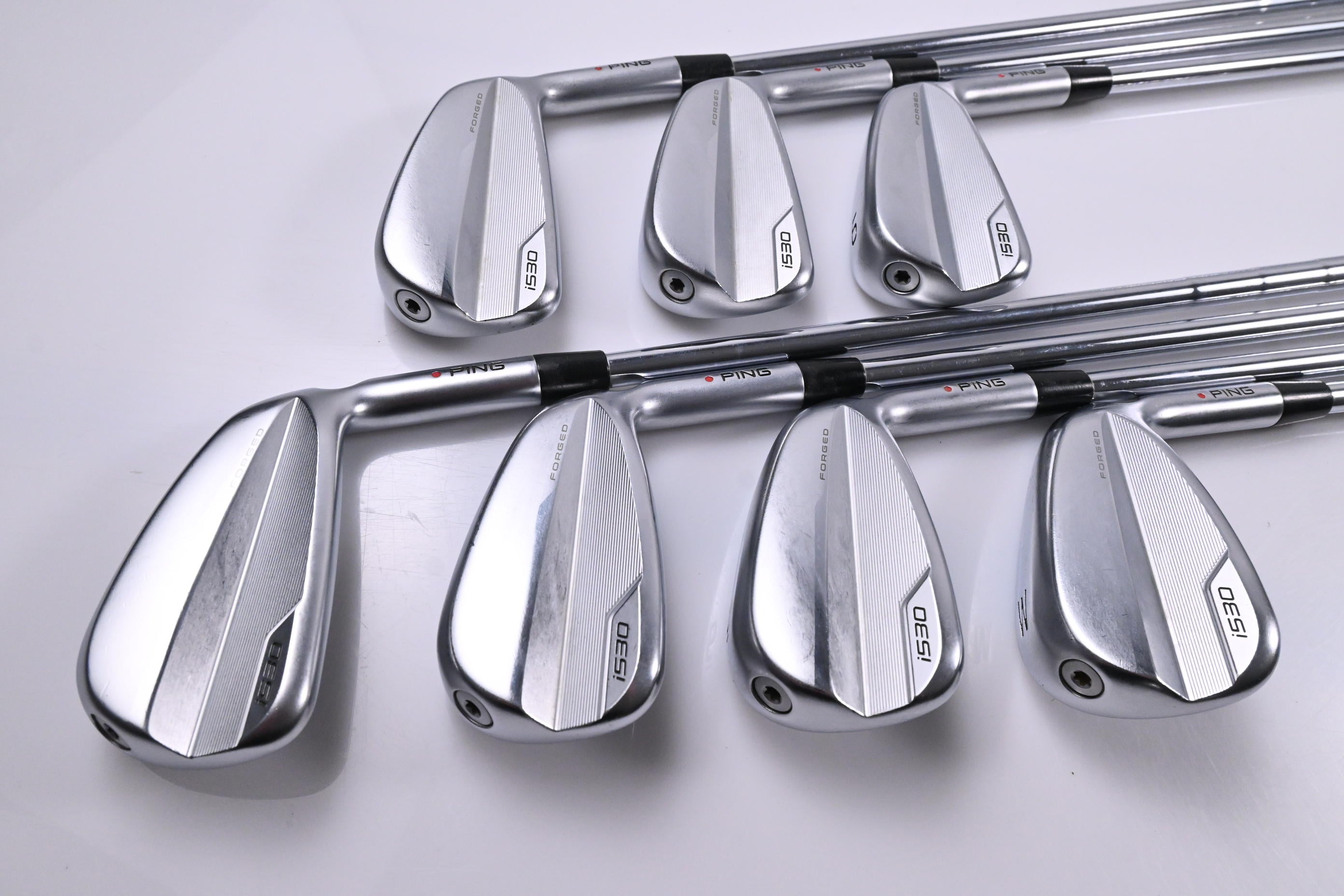 Ping G430 Irons / 4-PW / Orange Dot / Stiff Flex N.S.PRO Modus³ Tour 105 Shafts