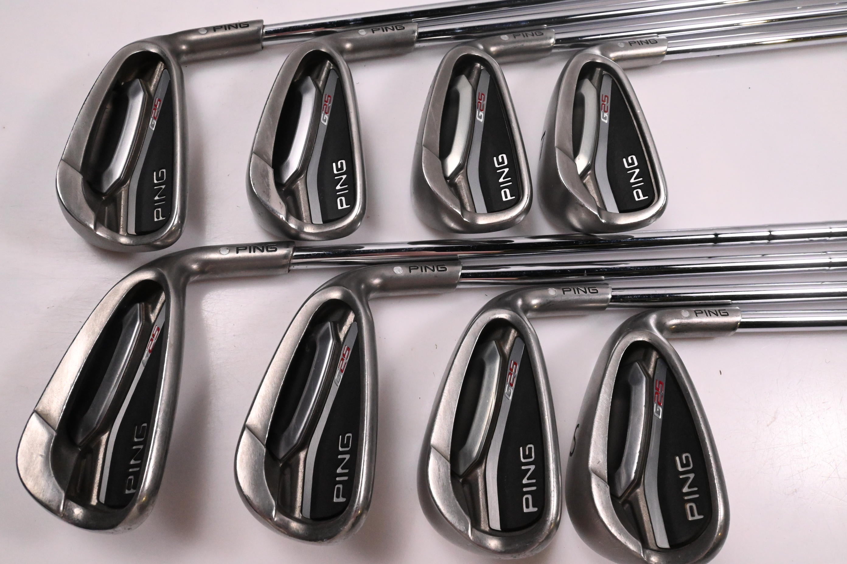 Ping G25 Irons / 4-PW+SW / Silver Dot / Regular Flex Ping CFS Shafts