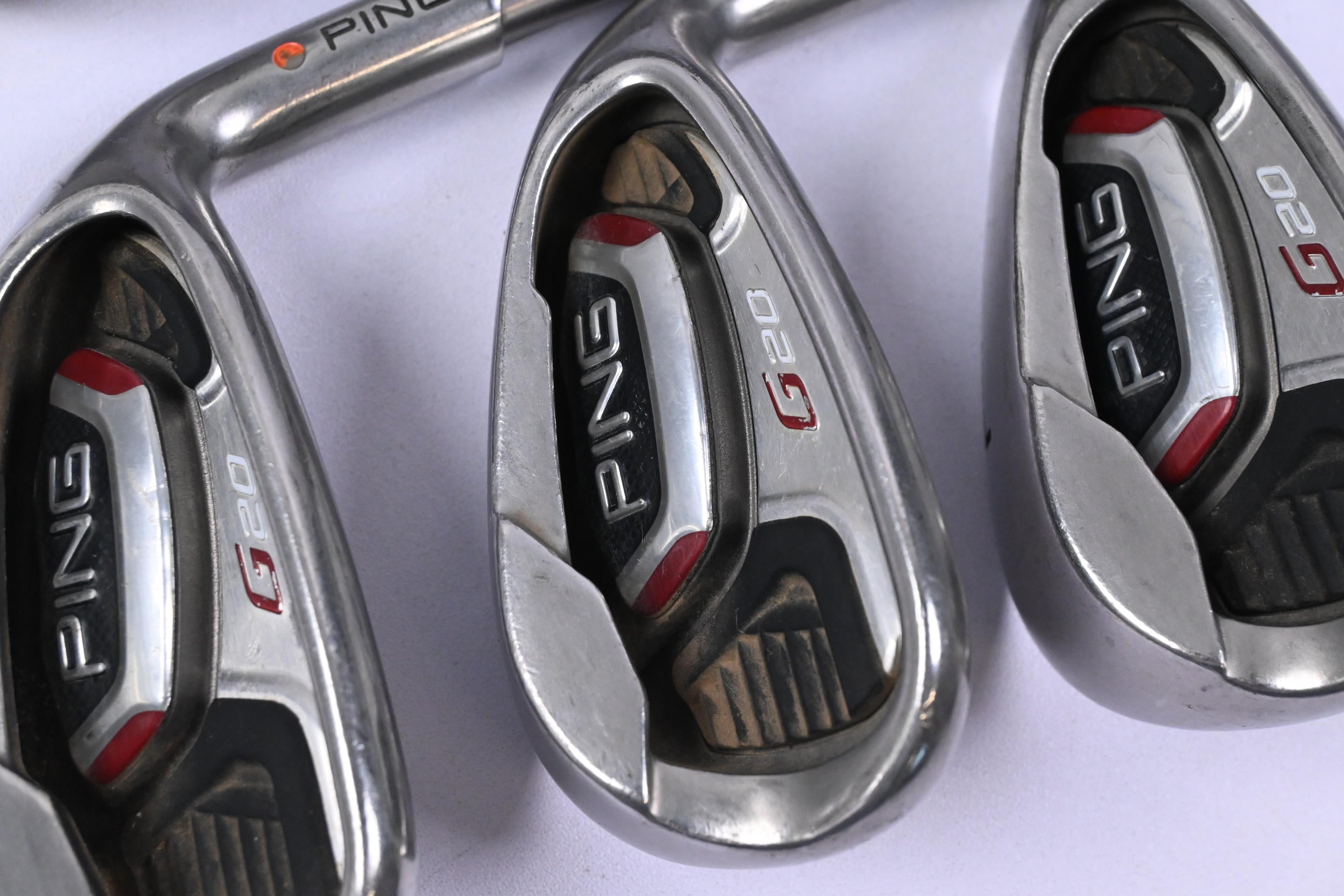 Ping G20 Irons / 7-PW+SW+LW / Orange Dot / Senior Flex Ping TFC 169 Shafts