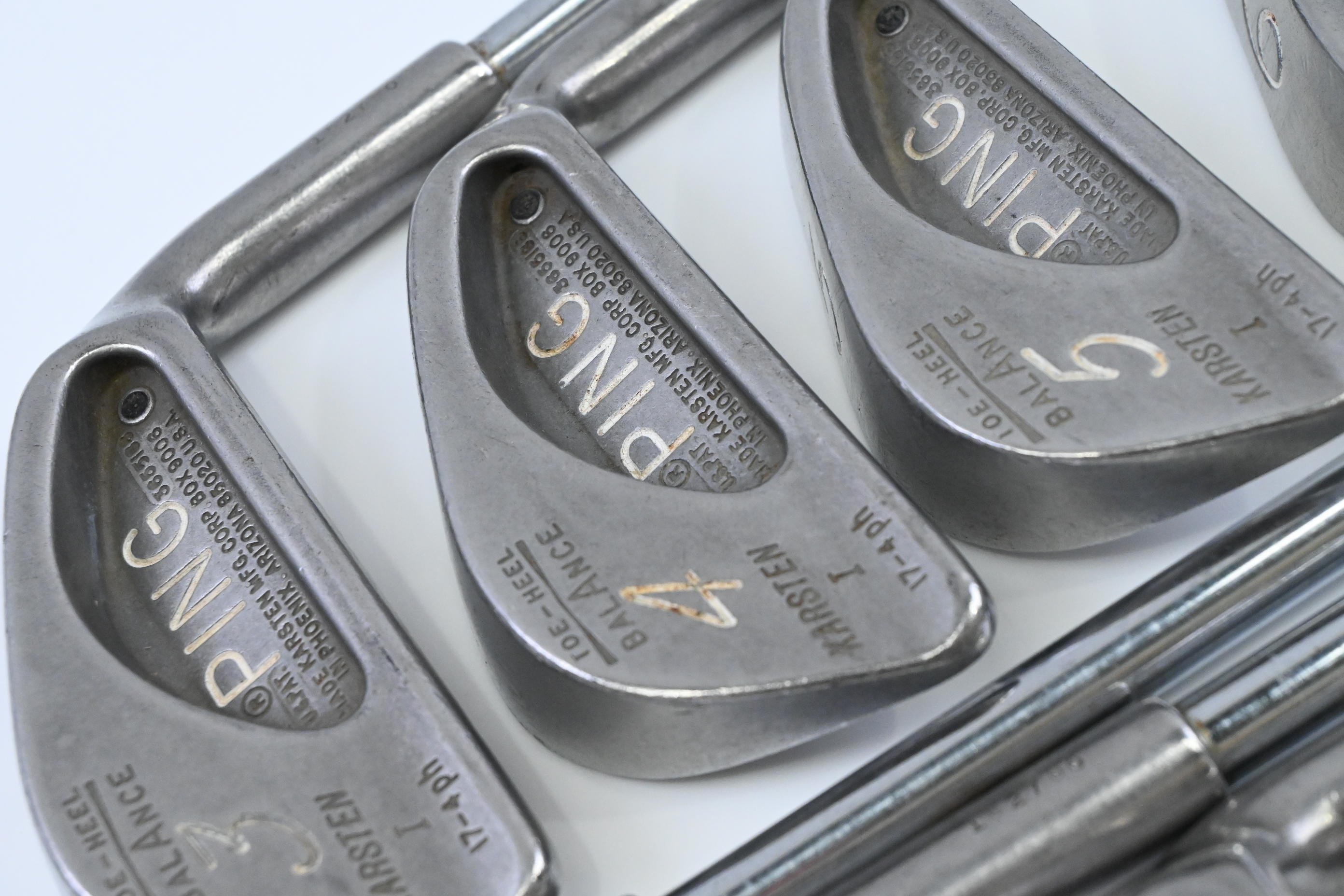 Ping Karsten I Irons / 3-PW+SW / Black Dot / Stiff Flex Ping Karsten Shafts