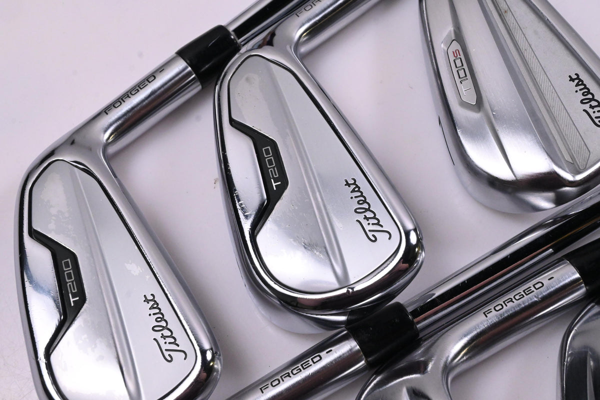 Titleist T200/T100.s/T100 2021 Irons / 5-PW+50° / Stiff Flex AMT Tour White S300