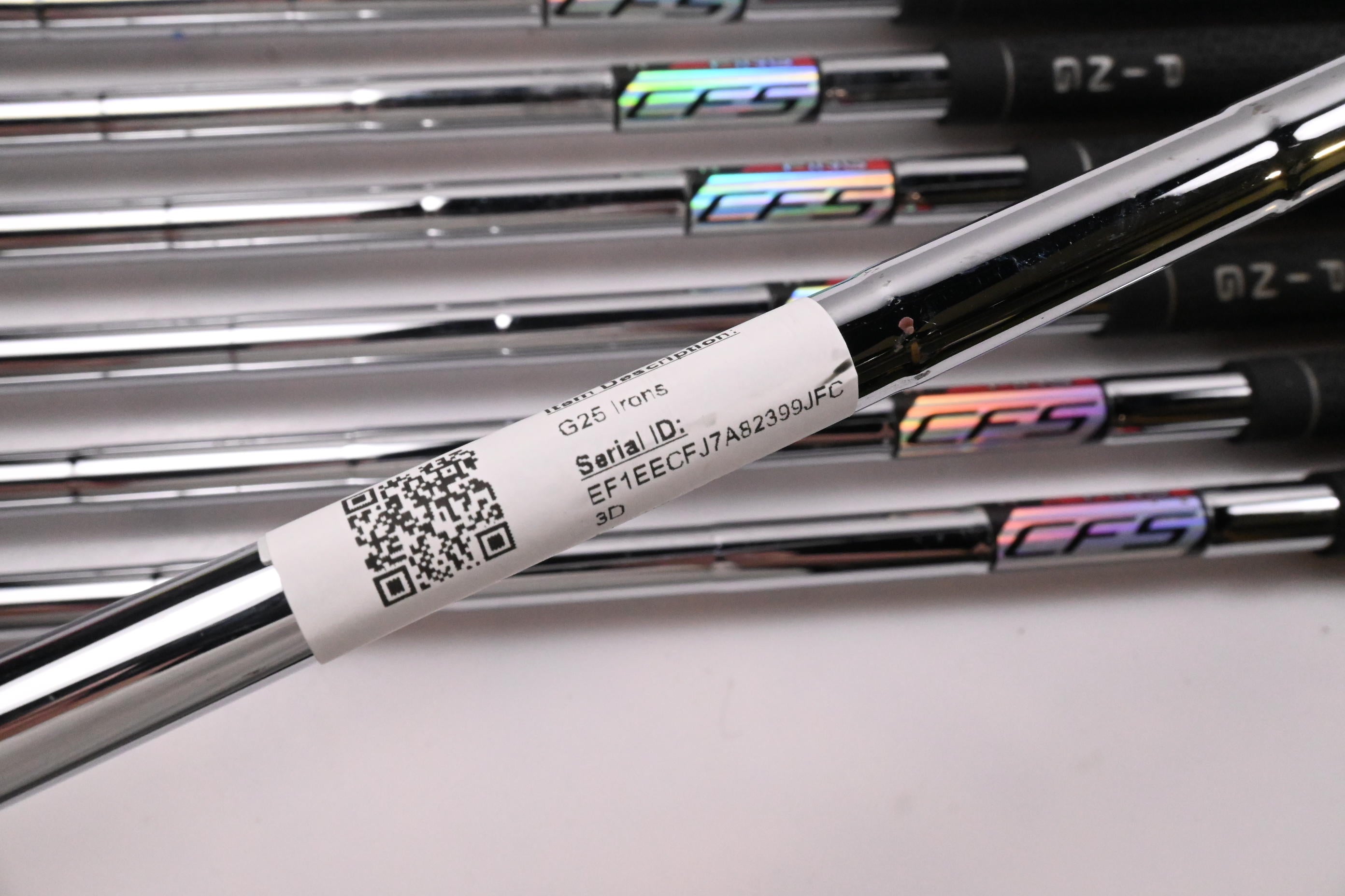 Ping G25 Irons / 4-PW+SW / Silver Dot / Regular Flex Ping CFS Shafts