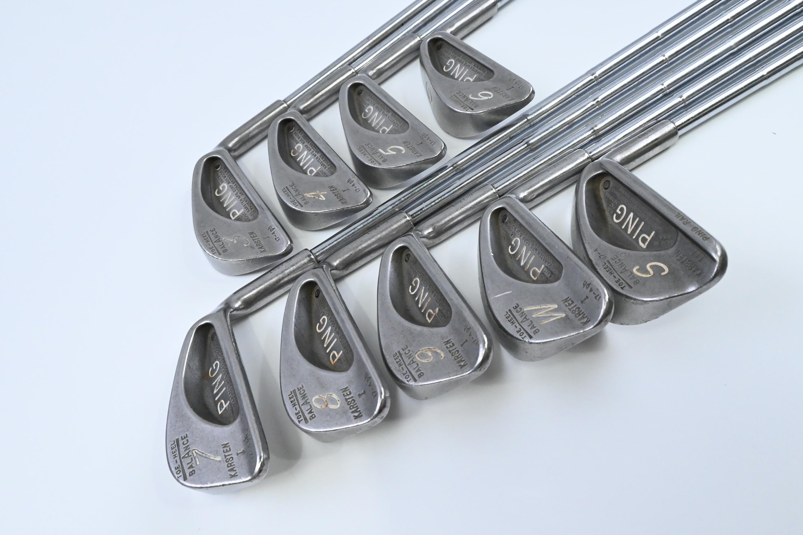 Ping Karsten I Irons / 3-PW+SW / Black Dot / Stiff Flex Ping Karsten Shafts