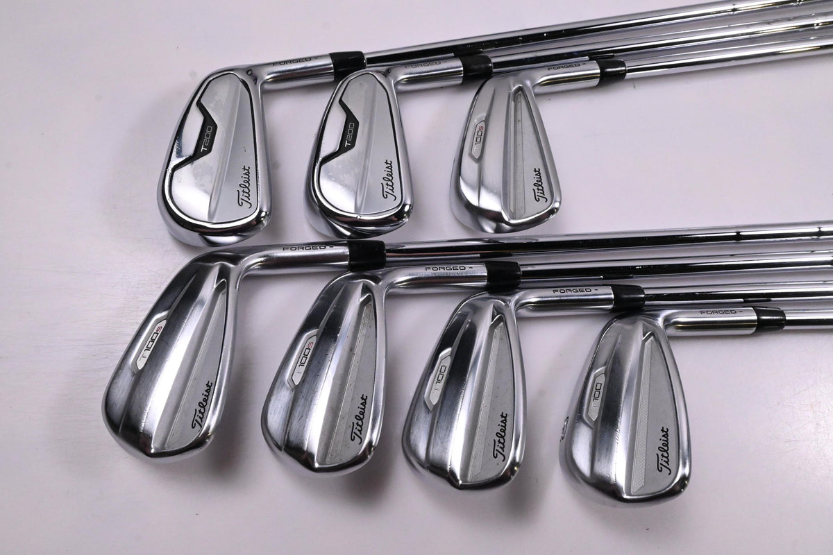 Titleist T200/T100.s/T100 2021 Irons / 5-PW+50° / Stiff Flex AMT Tour White S300
