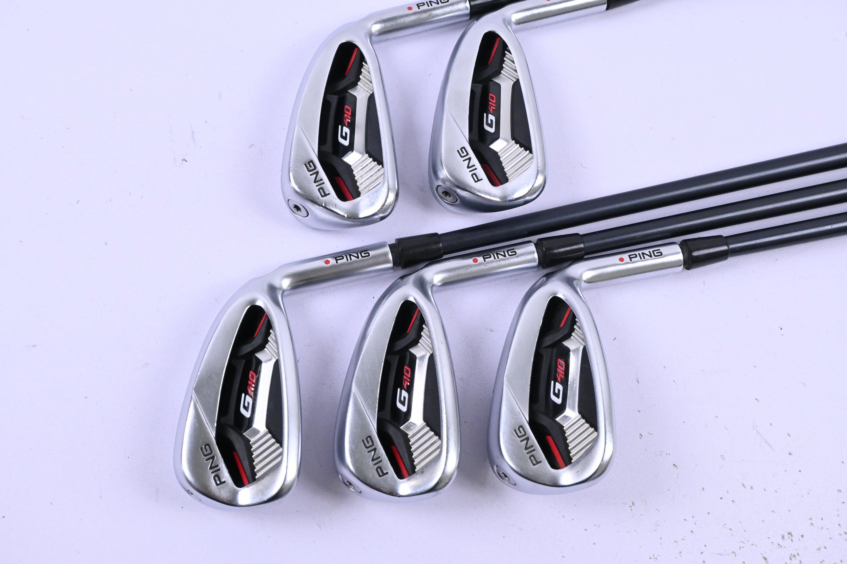 Ping G410 Irons / 6-PW / Red Dot / Regular Flex Ping Alta CB Red AWT Shafts