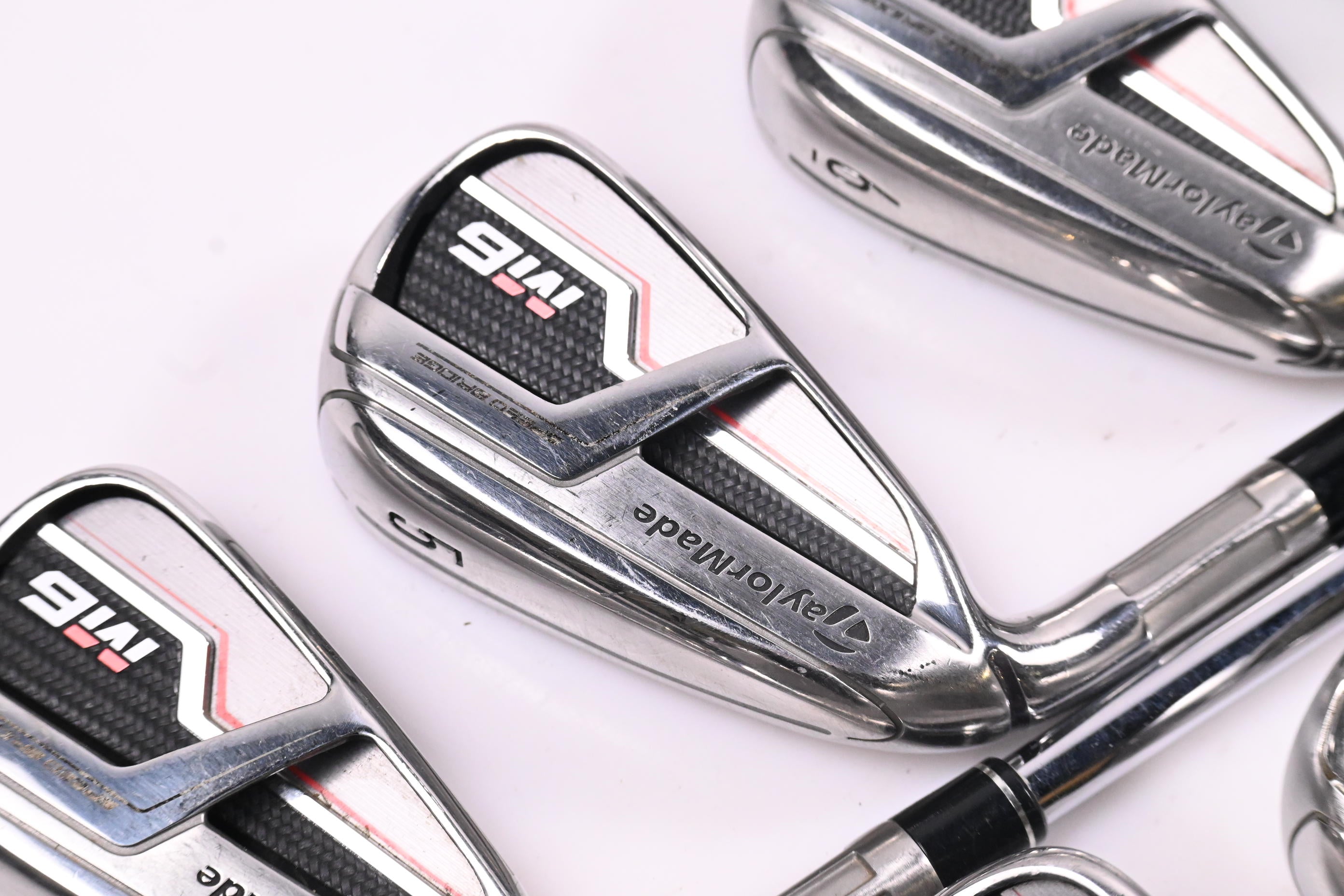 Taylormade M6 Irons / 4-PW+GW+SW / Regular Flex KBS MAX 85 Shafts