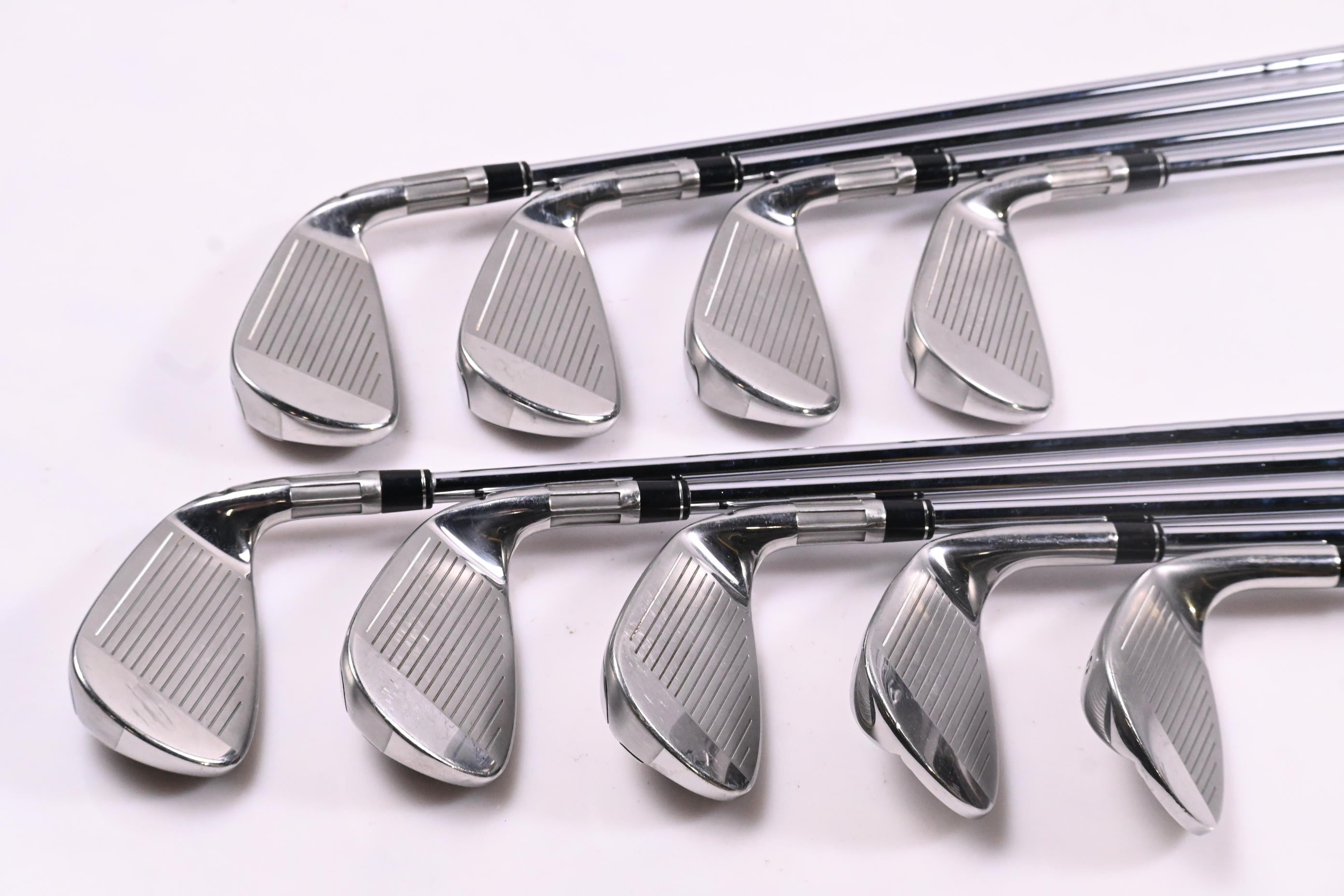 Taylormade M6 Irons / 4-PW+GW+SW / Regular Flex KBS MAX 85 Shafts