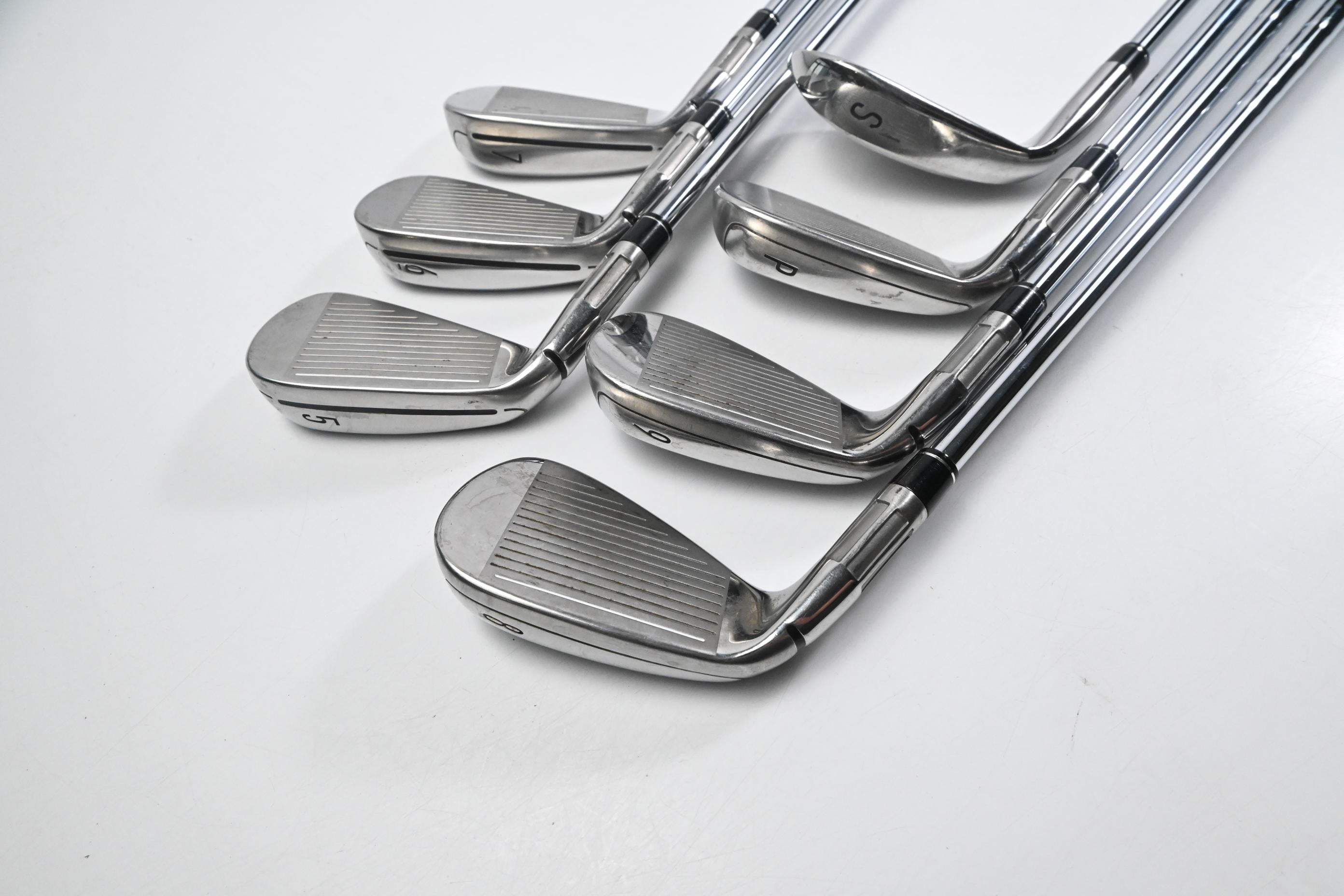 Taylormade M6 Irons / 5-PW+SW / Stiff Flex KBS MAX 85 Shafts