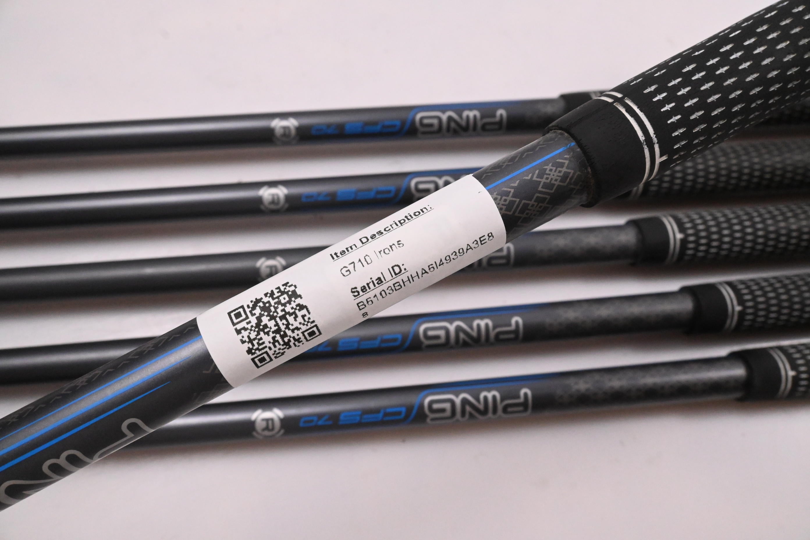 Ping G710 Irons / 6-PW+SW / Blue Dot / Regular Flex Ping CFS 70 Shafts