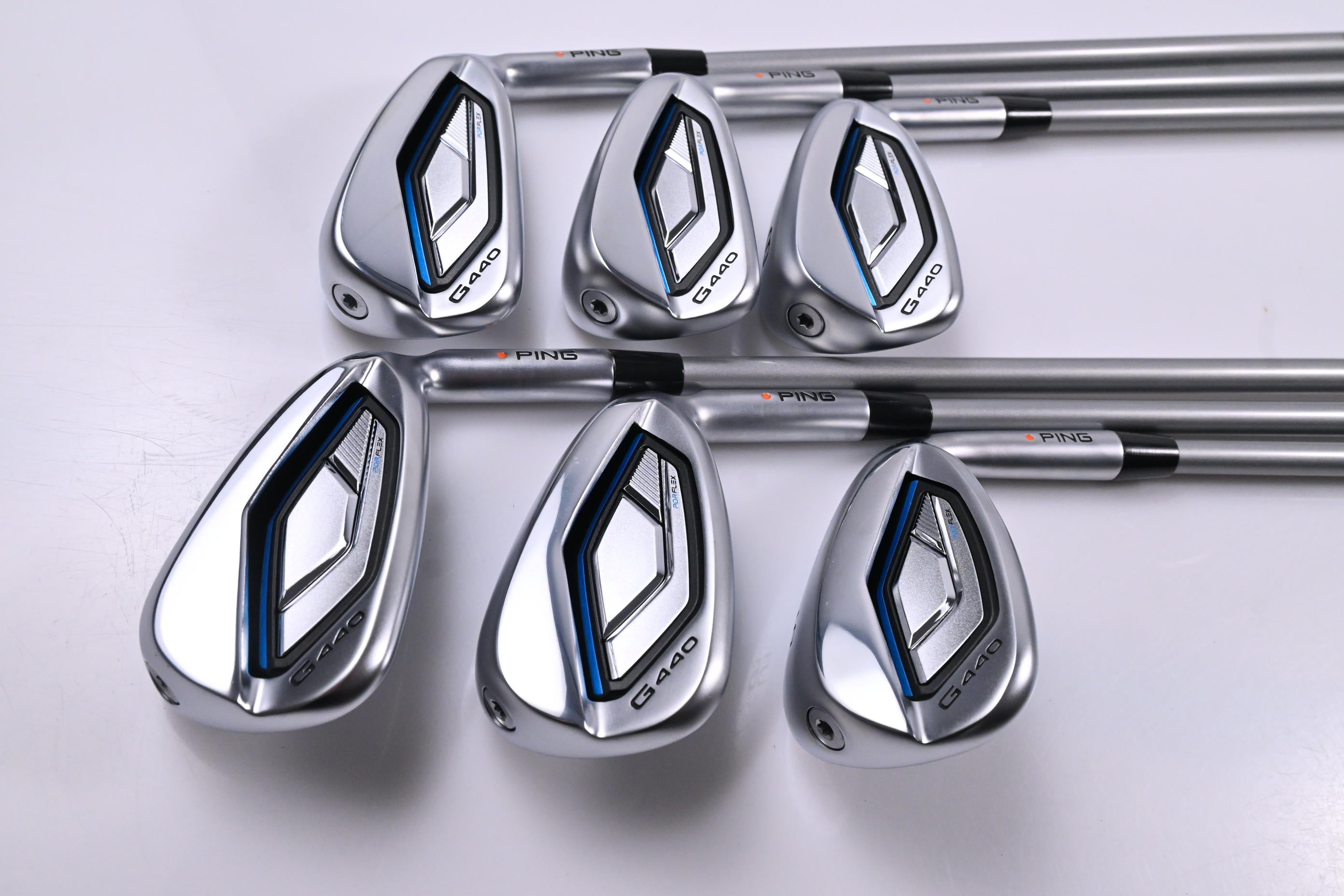Ping G440 Irons / 6-PW+56 Degree / Orange Dot / Senior Flex Ping Alta Quick 45