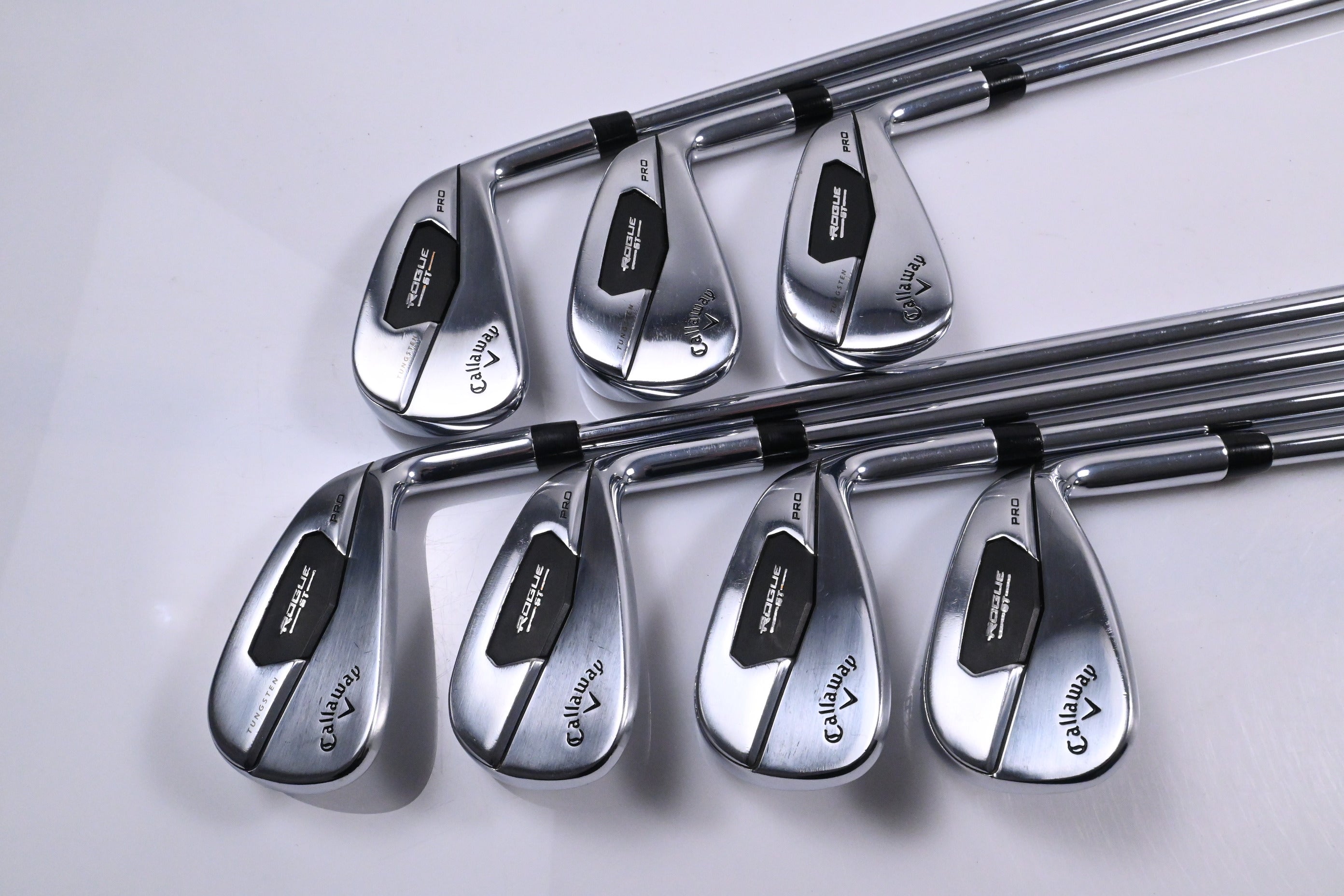 Callaway Rogue ST Pro Irons / 4-PW / Regular Flex Dynamic Gold 105 R300 Shafts