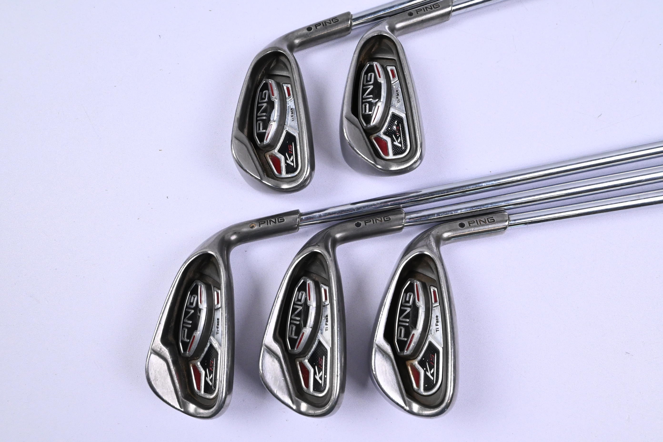 Ping K15 Irons / 6-PW / Black Dot / Regular Flex Steel Shafts