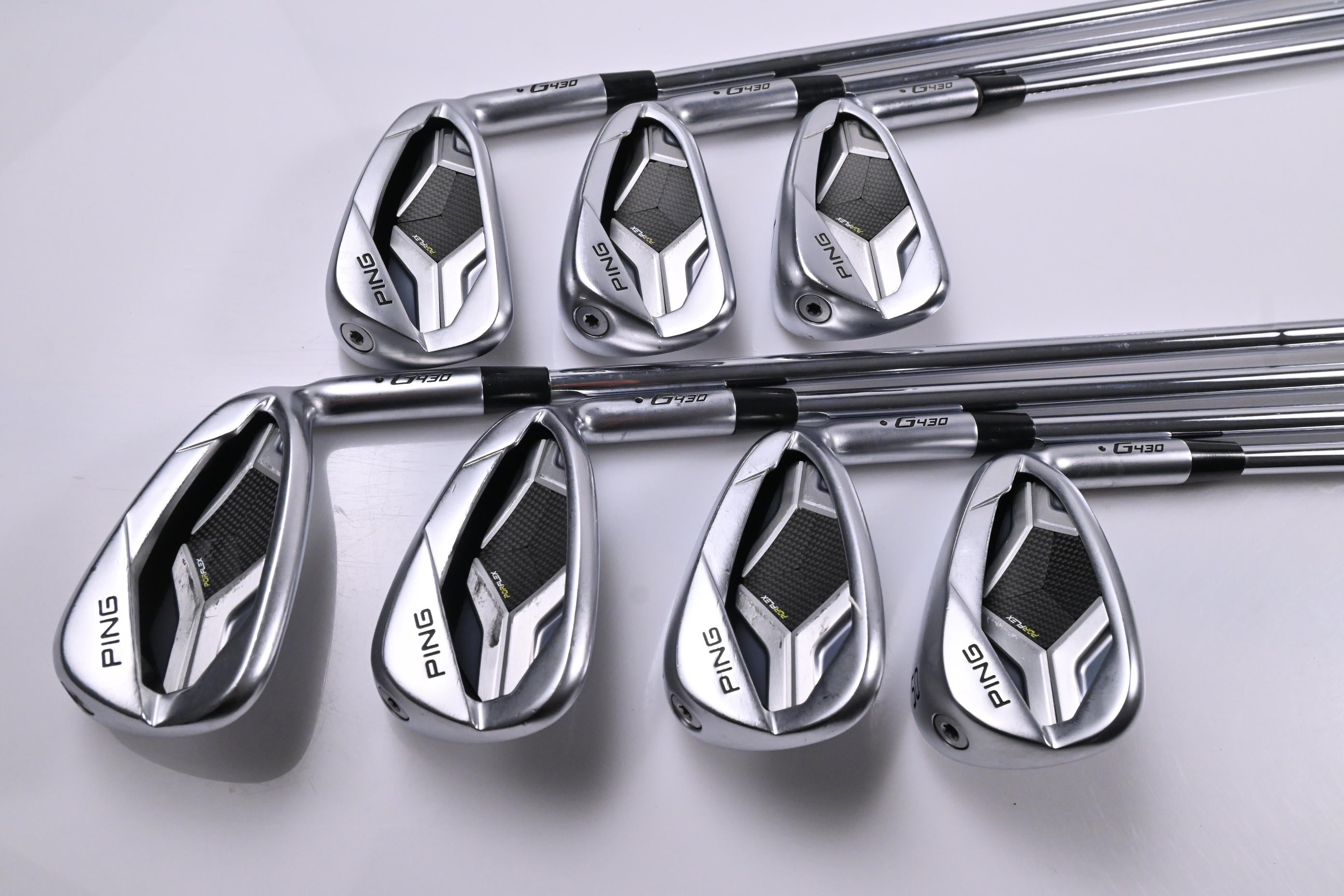 Ping i530 Irons / 5-PW+56 Degree / Black Dot / Regular Flex Ping AWT 2.0 Shafts