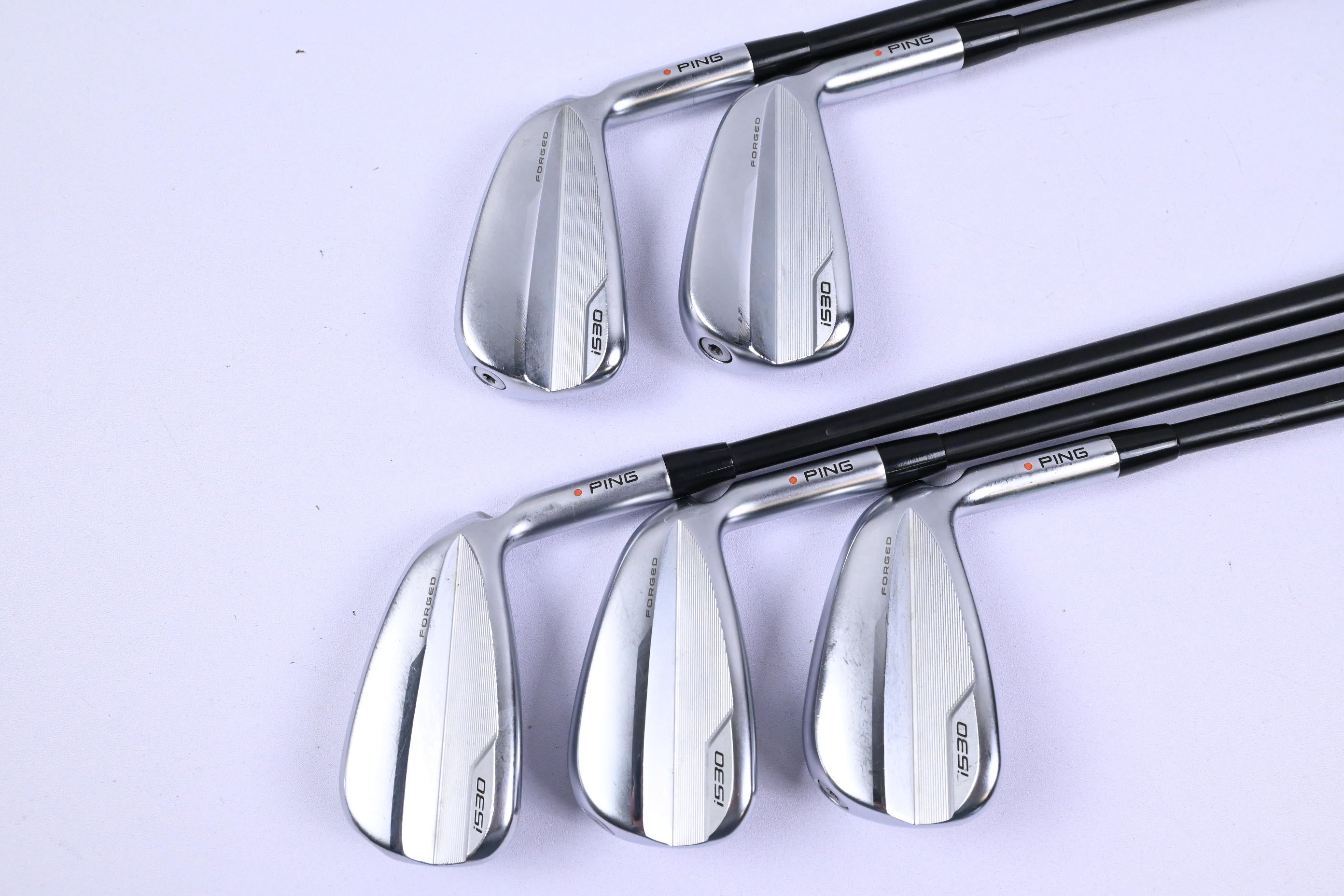 Ping i530 Irons / 6-PW / Orange Dot / Regular Flex Ping Alta CB Black Shafts