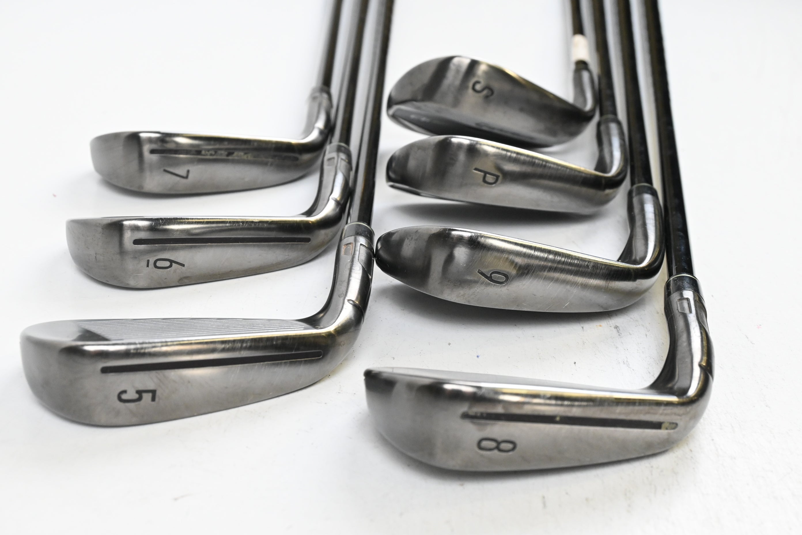 Taylormade Qi Gunmetal Edition Irons / 5-PW+SW / Regular Flex KBS MAX MT 85