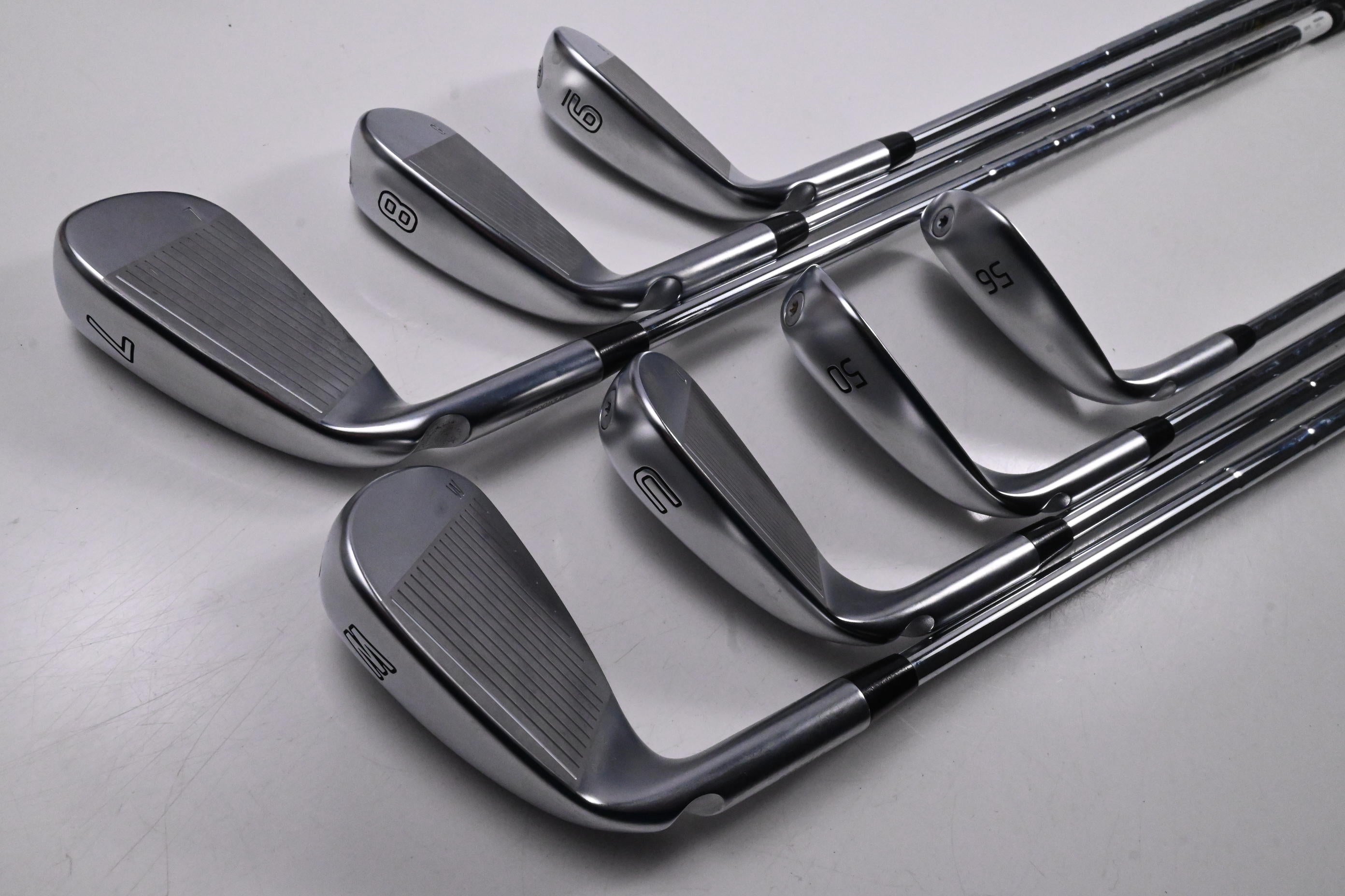 Ping G730 Irons / 7-PW+UW+50°+56° / Blue Dot / Regular Flex Dynamic Gold MID 115