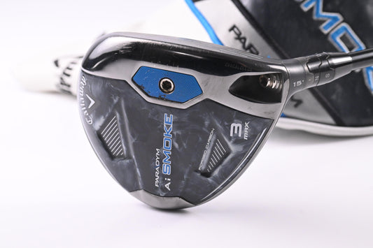 Callaway Paradym Ai Smoke Max #3 Wood / 15 Degree / X-Flex Denali Black 80