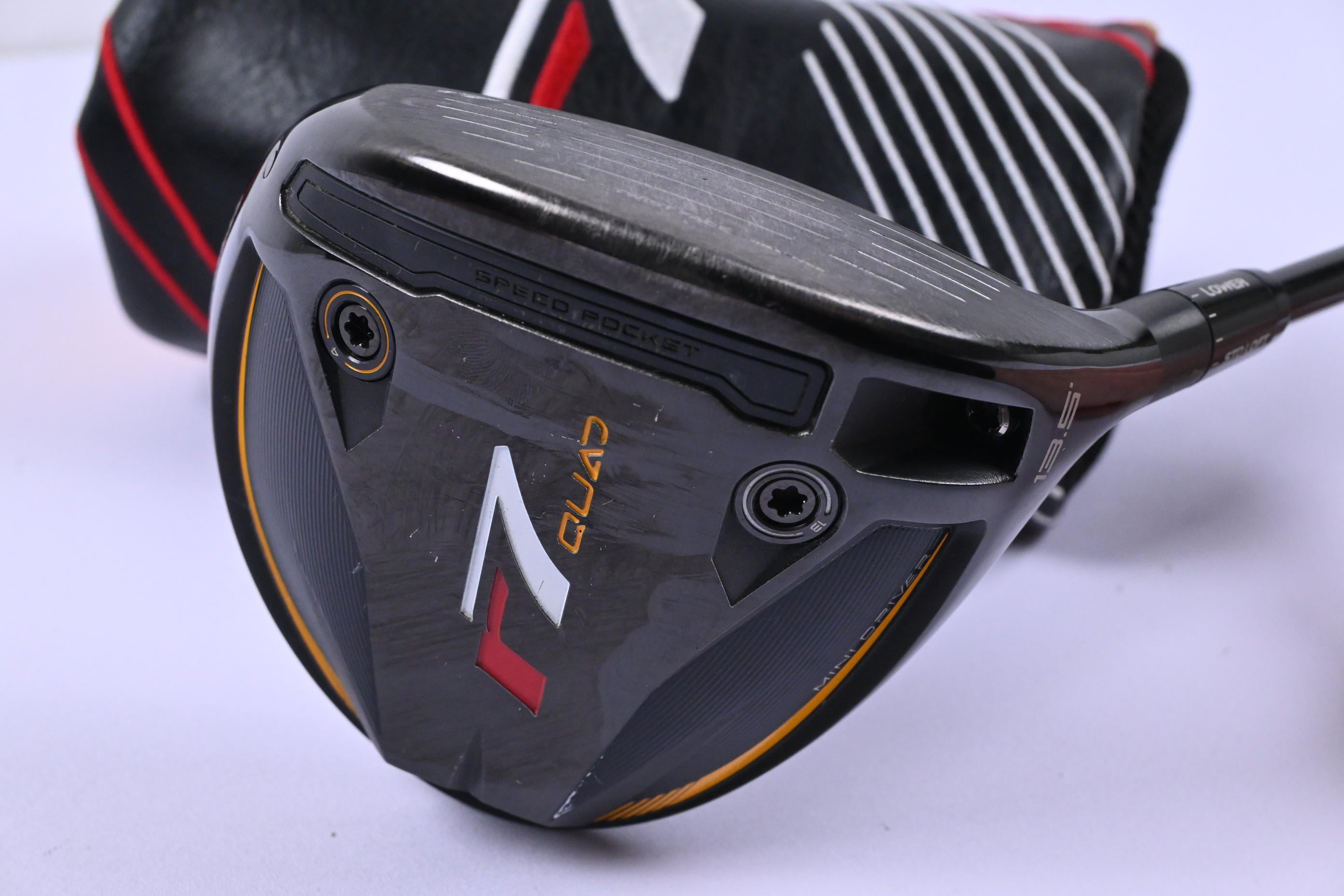 Taylormade R7 Quad Mini Driver / 13.5 Degree / Stiff Flex HZRDUS Gen4 Black 60