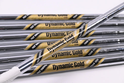 Dynamic Gold 120 S200 Tour Issue Iron Shafts / Stiff Flex / Set Of 7 / .355" Tip