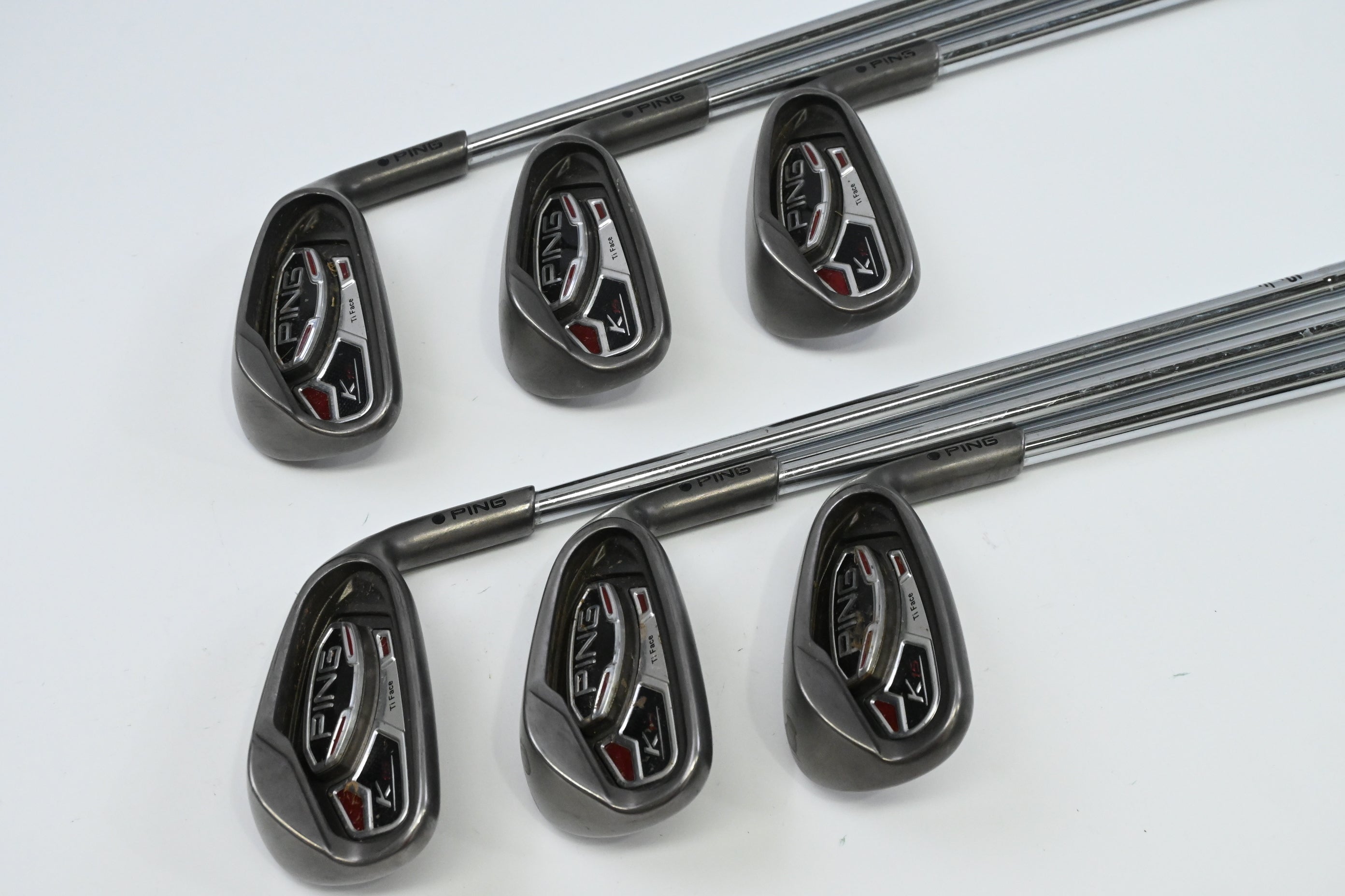 Ping K15 Irons / 5-PW / Black Dot / Regular Flex Ping AWT Shafts