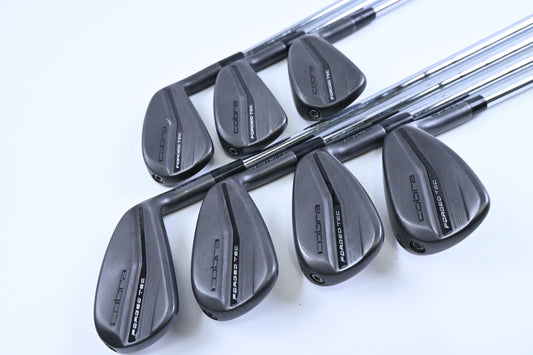 Cobra King Forged Tec 2023 Black Irons / 4-PW / Stiff Flex KBS $-Taper Lite