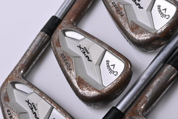 Tour Issue Callaway Apex Pro 19 Raw Irons / 3-PW / Stiff Flex Project X IO 110
