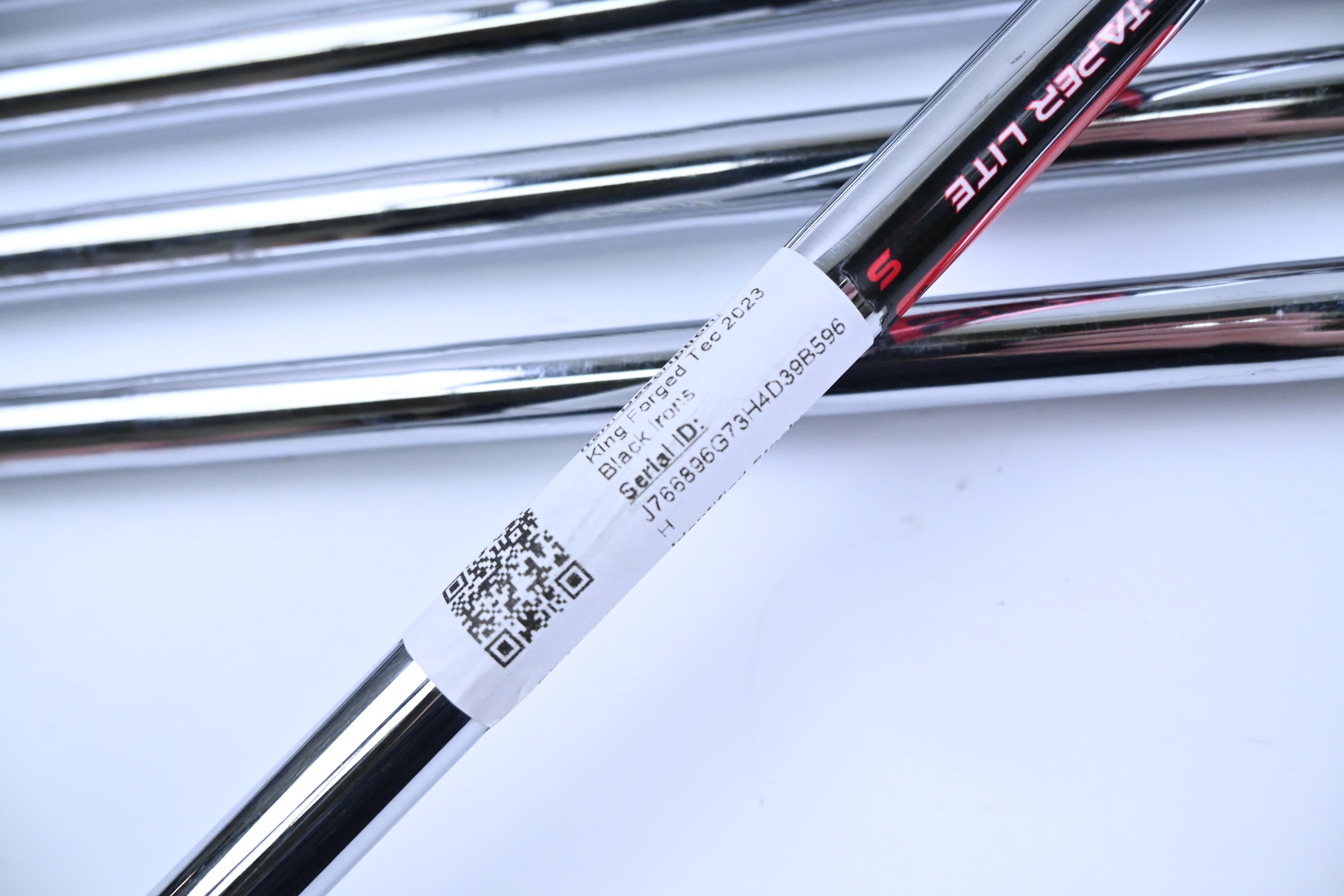 Cobra King Forged Tec 2023 Black Irons / 4-PW / Stiff Flex KBS $-Taper Lite