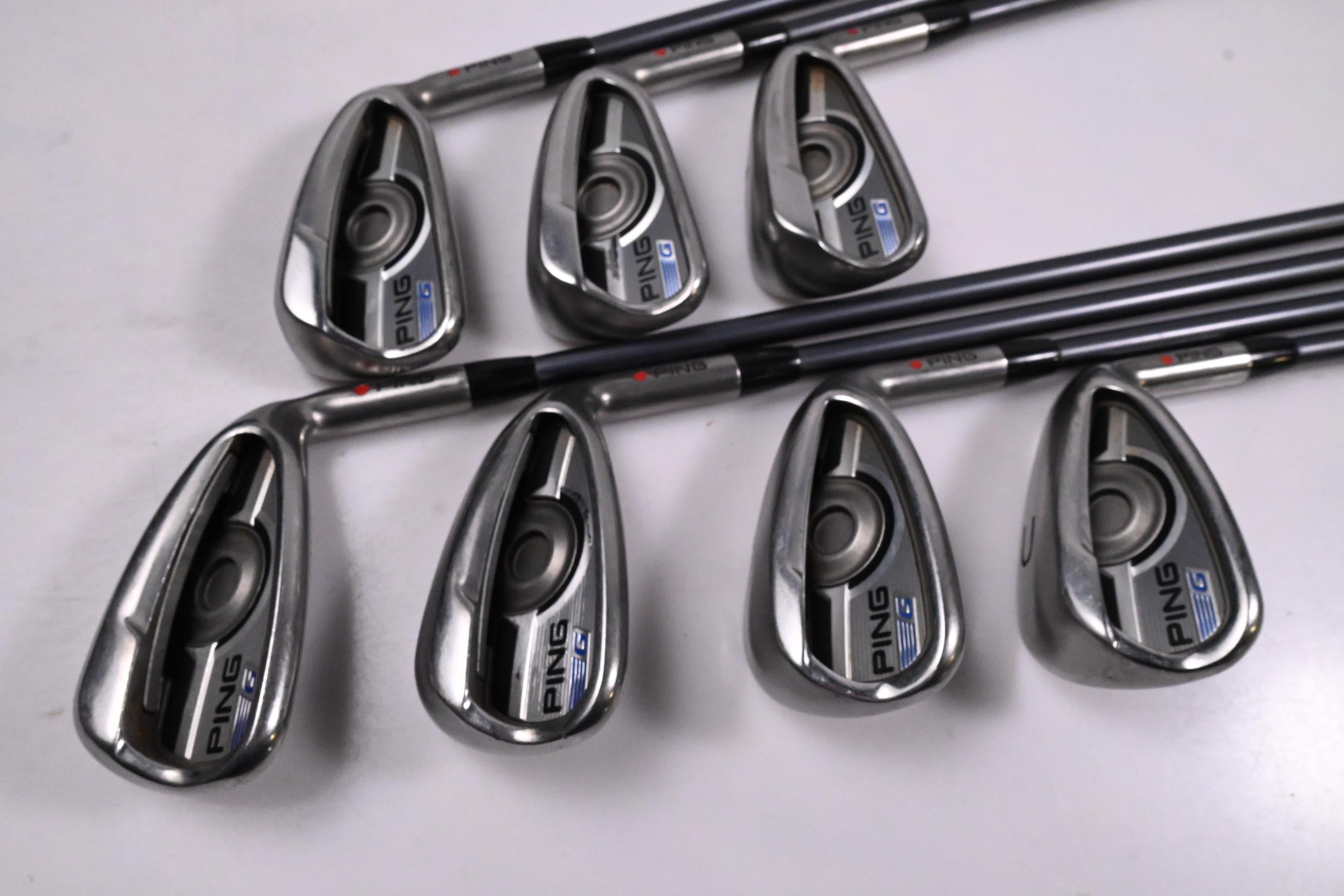 Ping G Series Irons / 5-PW+GW / Red Dot / Regular Flex Ping CFS 70 Shafts