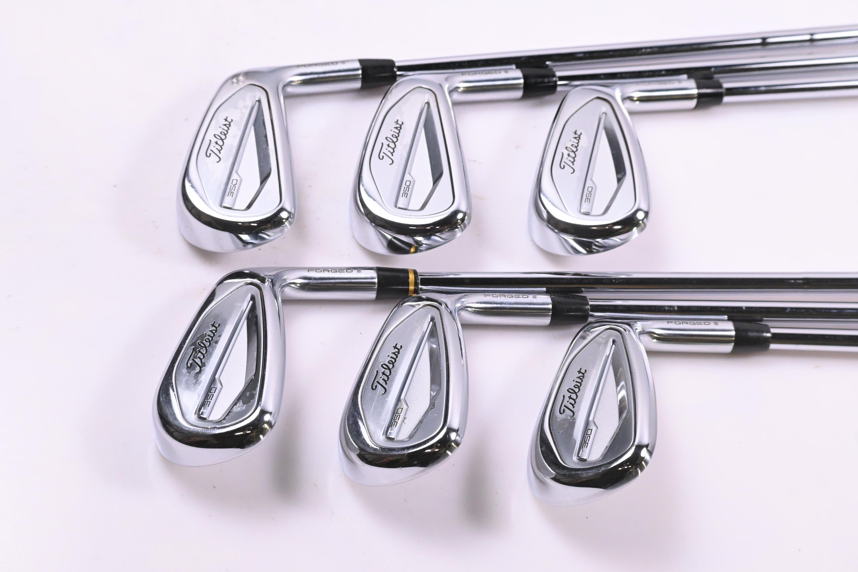 Titleist T350 Irons / 6-PW+48° / Regular Flex KBS Tour Lite Shafts