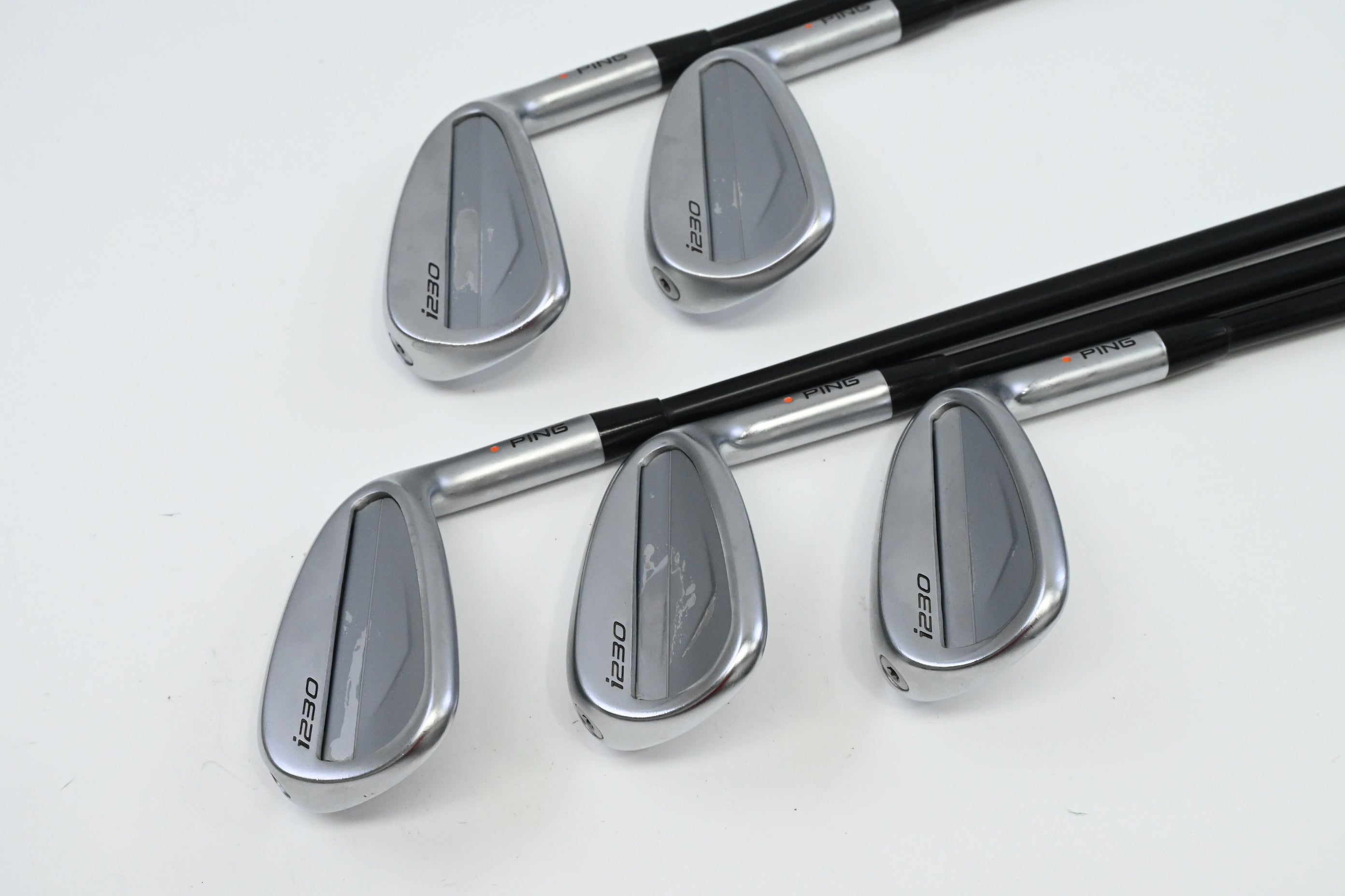 Ping i230 Irons / 7-PW+UW / Orange Dot / Regular Flex Ping Alta CB Black Shafts