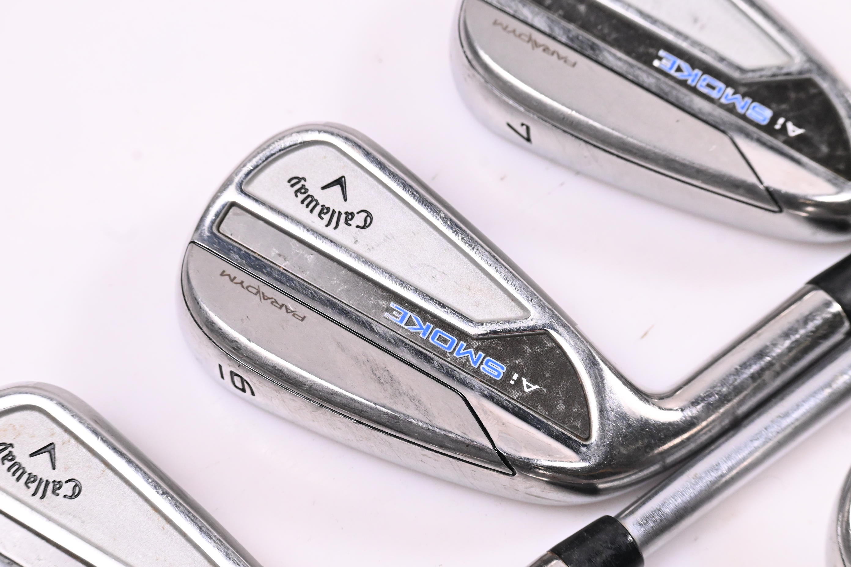 Left Hand Callaway Paradym Ai Smoke Irons / 5-PW+GW / Regular Flex Project X IO