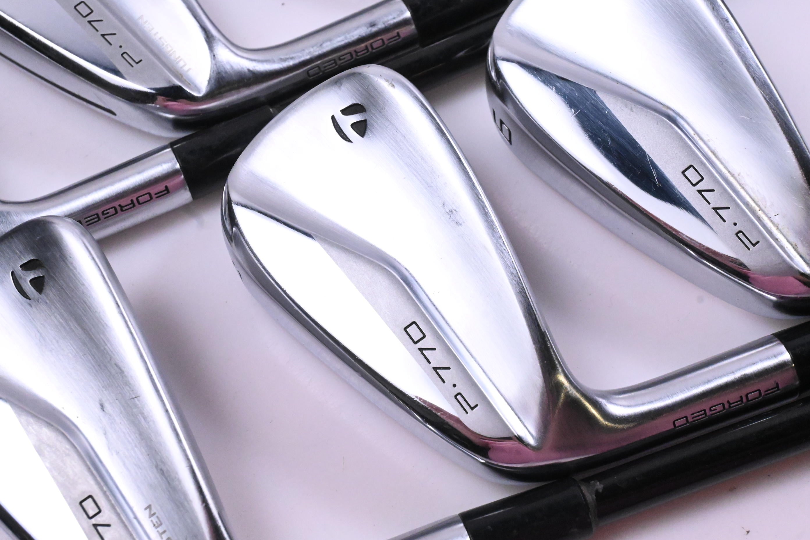 Left Hand Taylormade P770 2020 Irons / 4-9i / Regular Flex Atmos Orange 6 Shaft