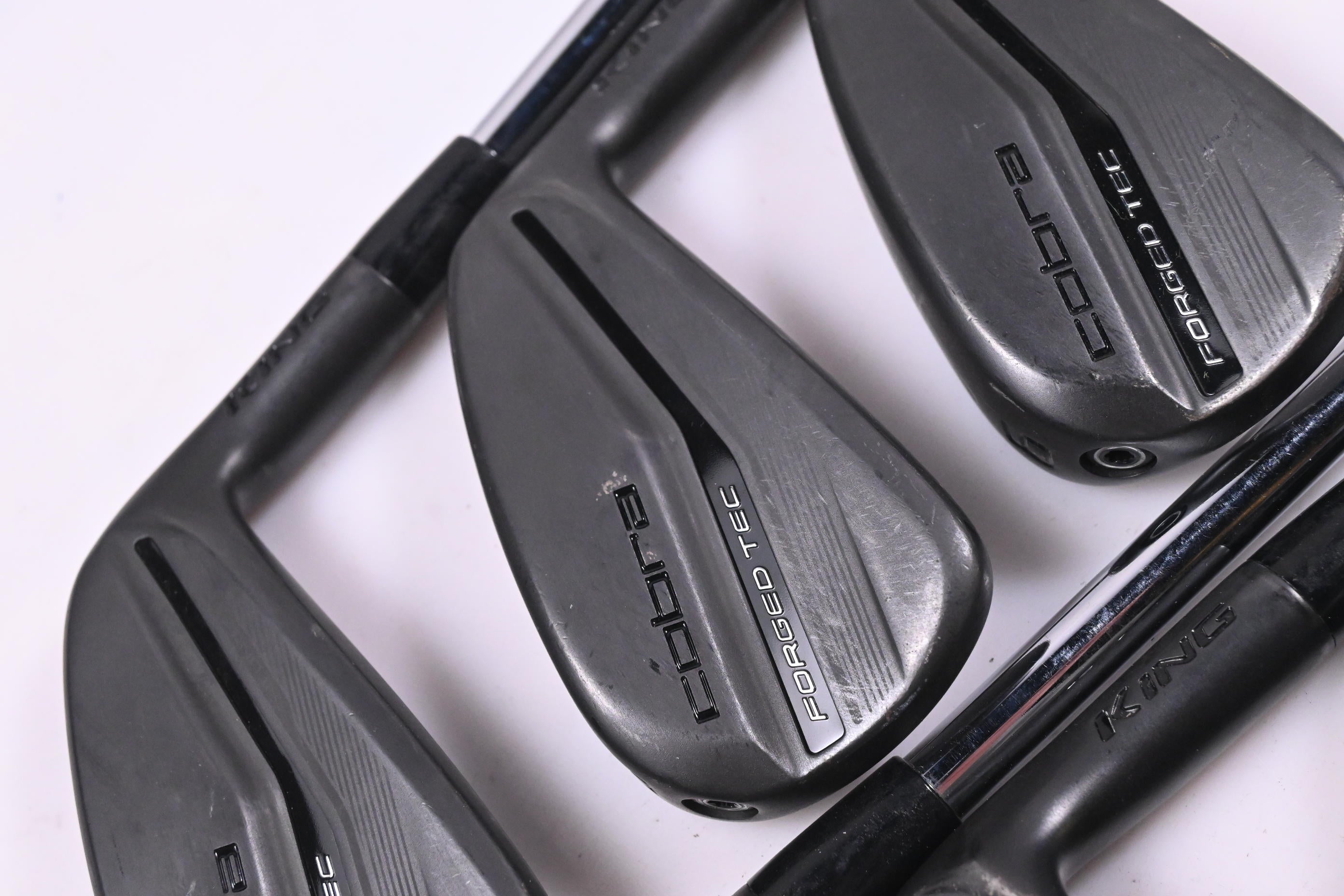 Cobra King Forged Tec 2023 Black Irons / 4-PW / Regular Flex KBS $-Taper Lite