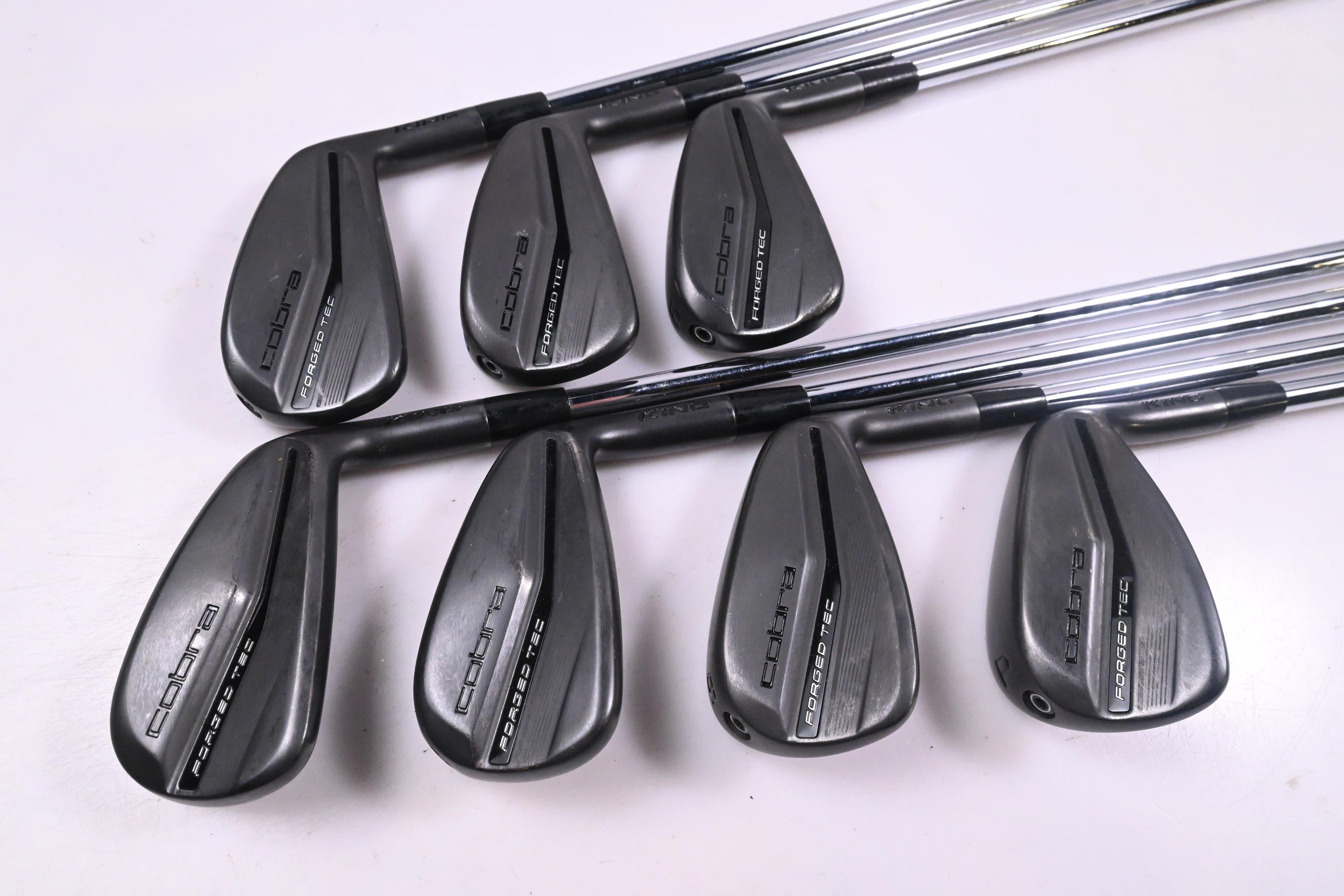 Cobra King Forged Tec 2023 Black Irons / 4-PW / Regular Flex KBS $-Taper Lite