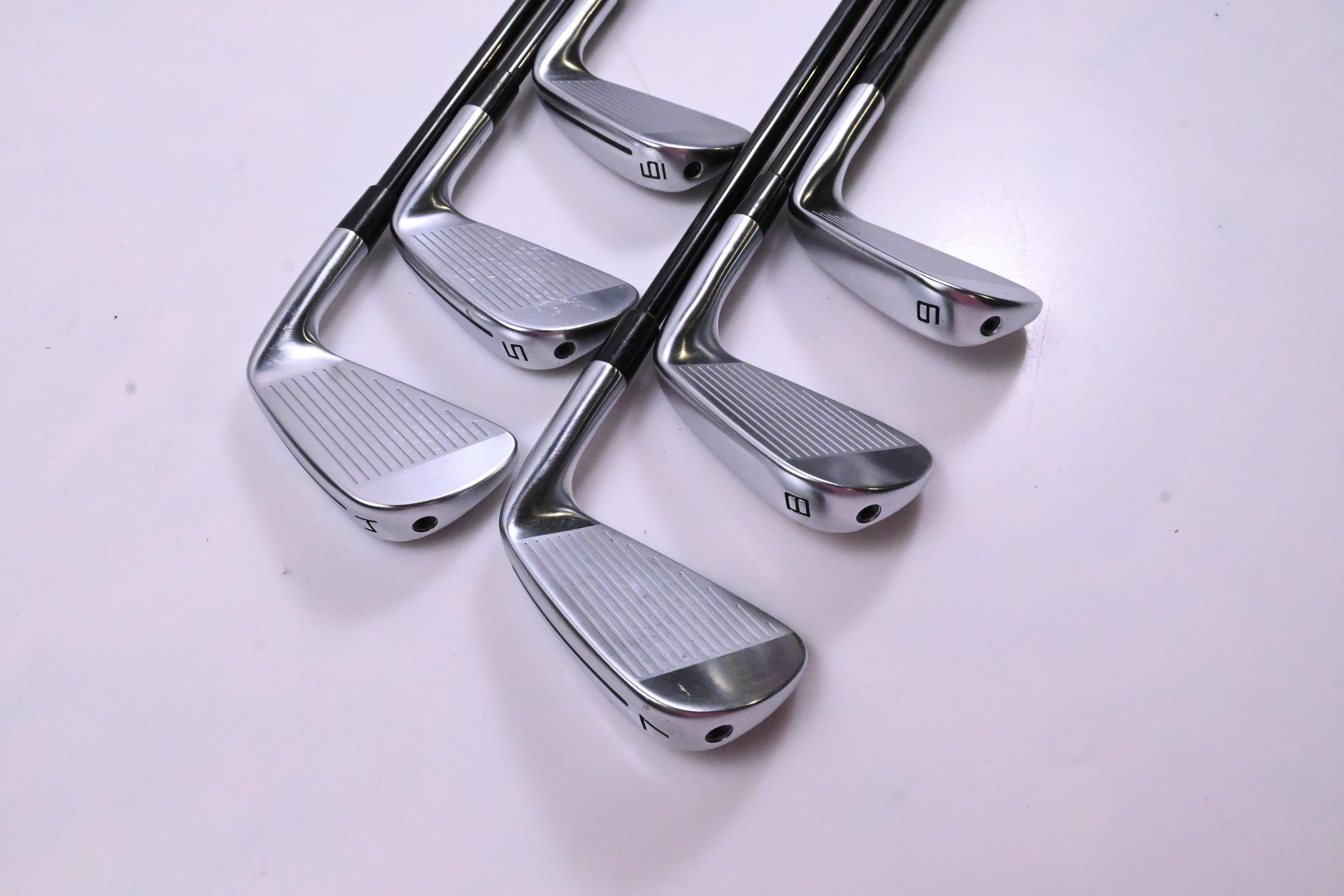Left Hand Taylormade P770 2020 Irons / 4-9i / Regular Flex Atmos Orange 6 Shaft