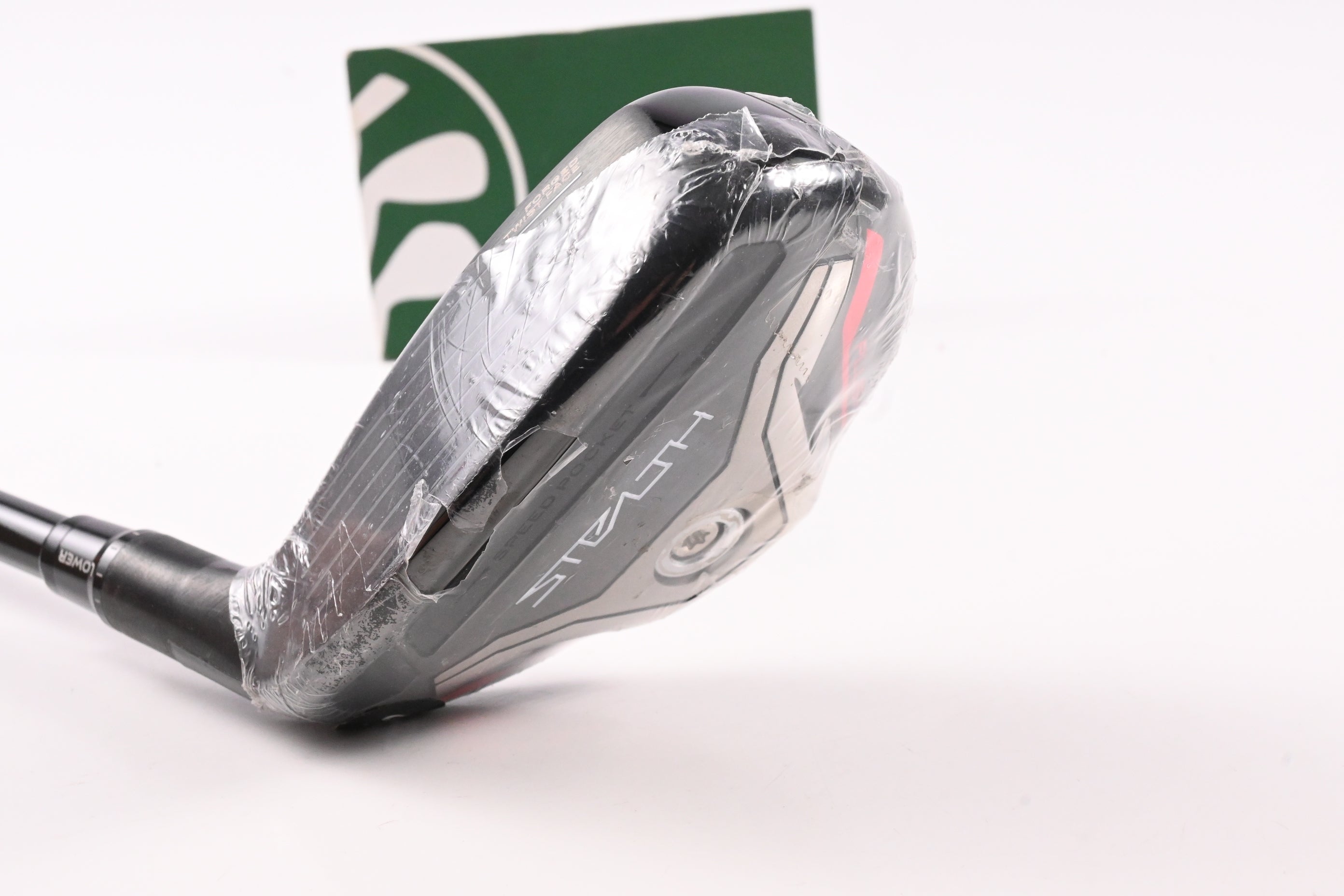 Left Hand Taylormade Stealth Plus #3 Hybrid / 19.5 Degree / Stiff Flex HZRDUS Smoke