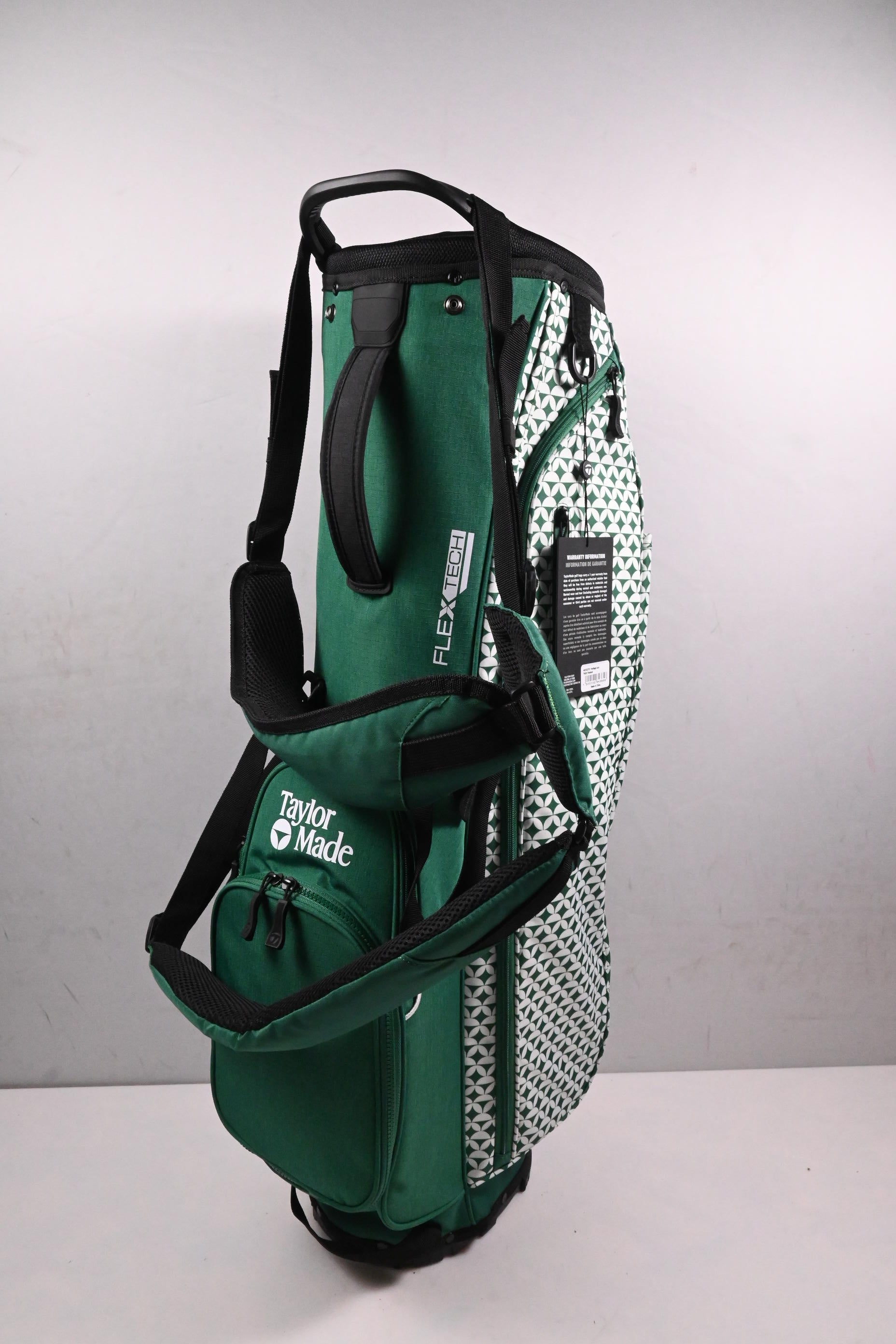 Taylormade Flex Tech Heritage Icon Stand Bag / 4-Way Divider / Green, WHite