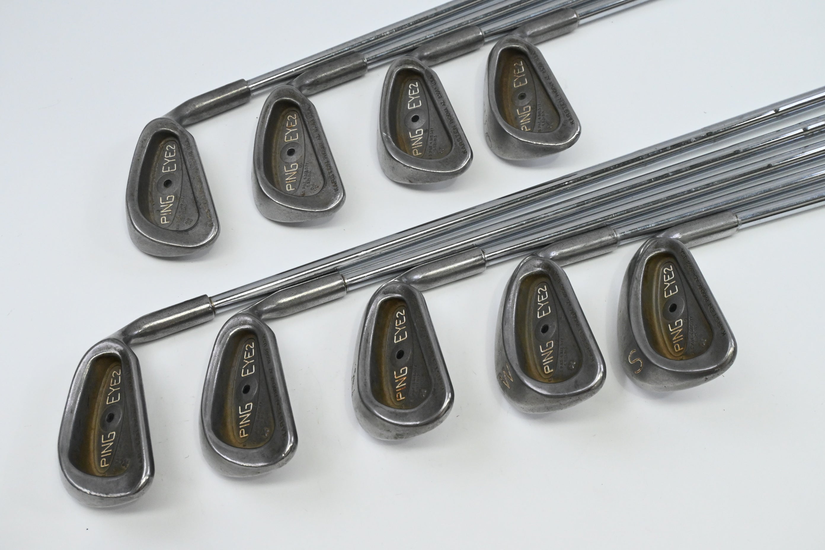 Ping Eye 2+ Irons / 3-PW+SW / Black Dot / Stiff Flex Ping JZ Shafts