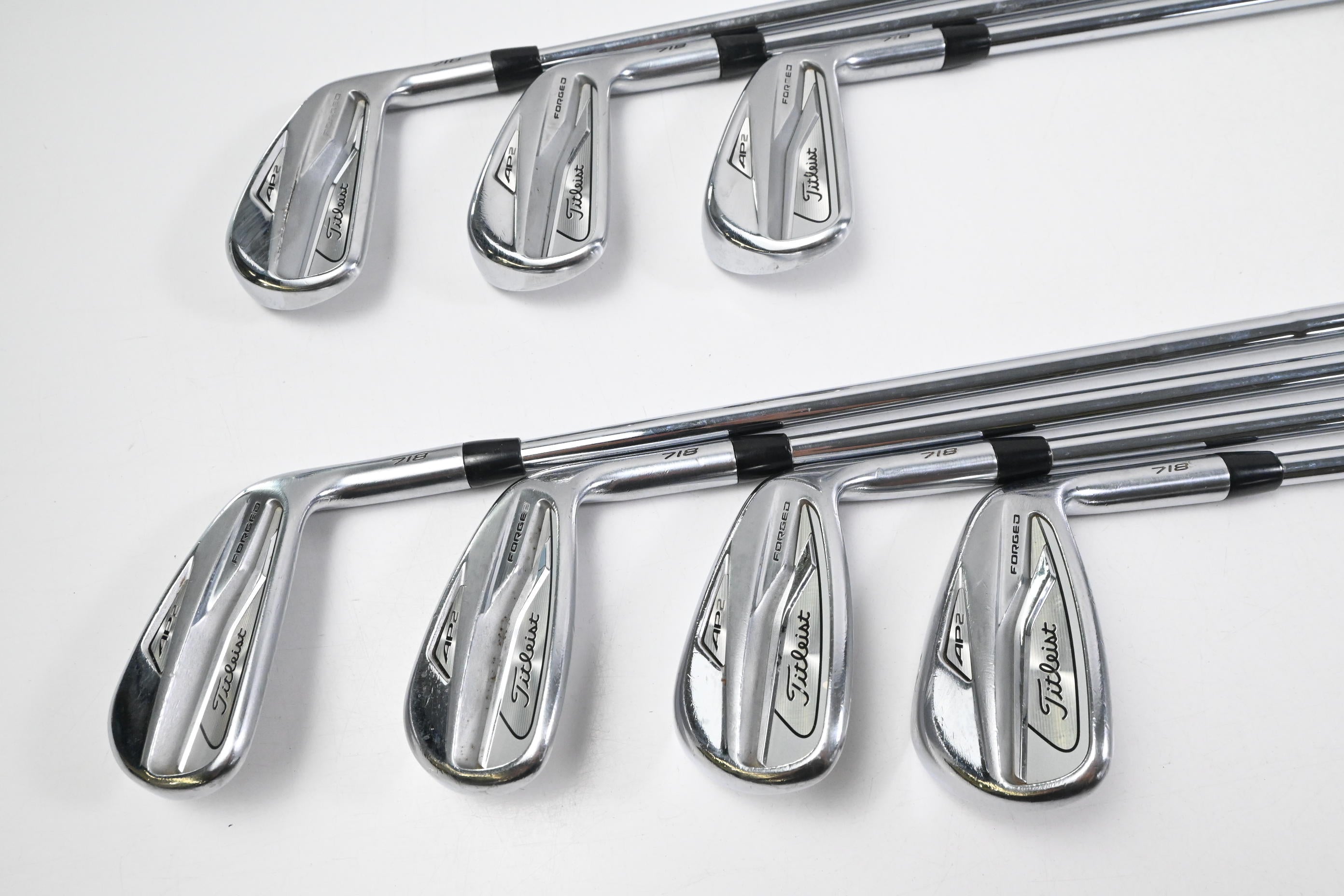 Titleist 718 AP2 Irons / 4-PW / Stiff Flex AMT Tour White S300 Shafts