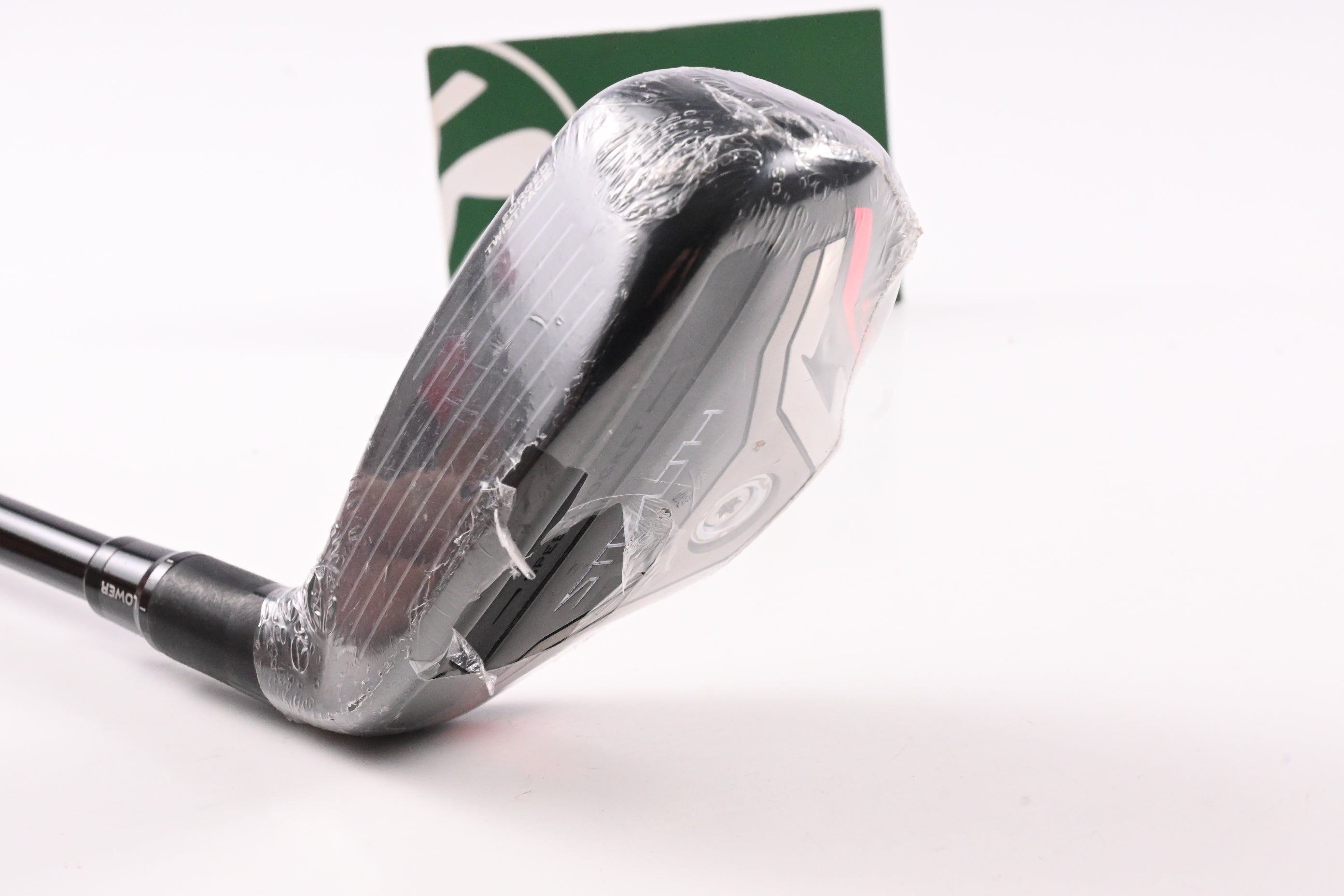 Left Hand Taylormade Stealth Plus #3 Hybrid / 19.5 Degree / Stiff Flex HZRDUS Smoke