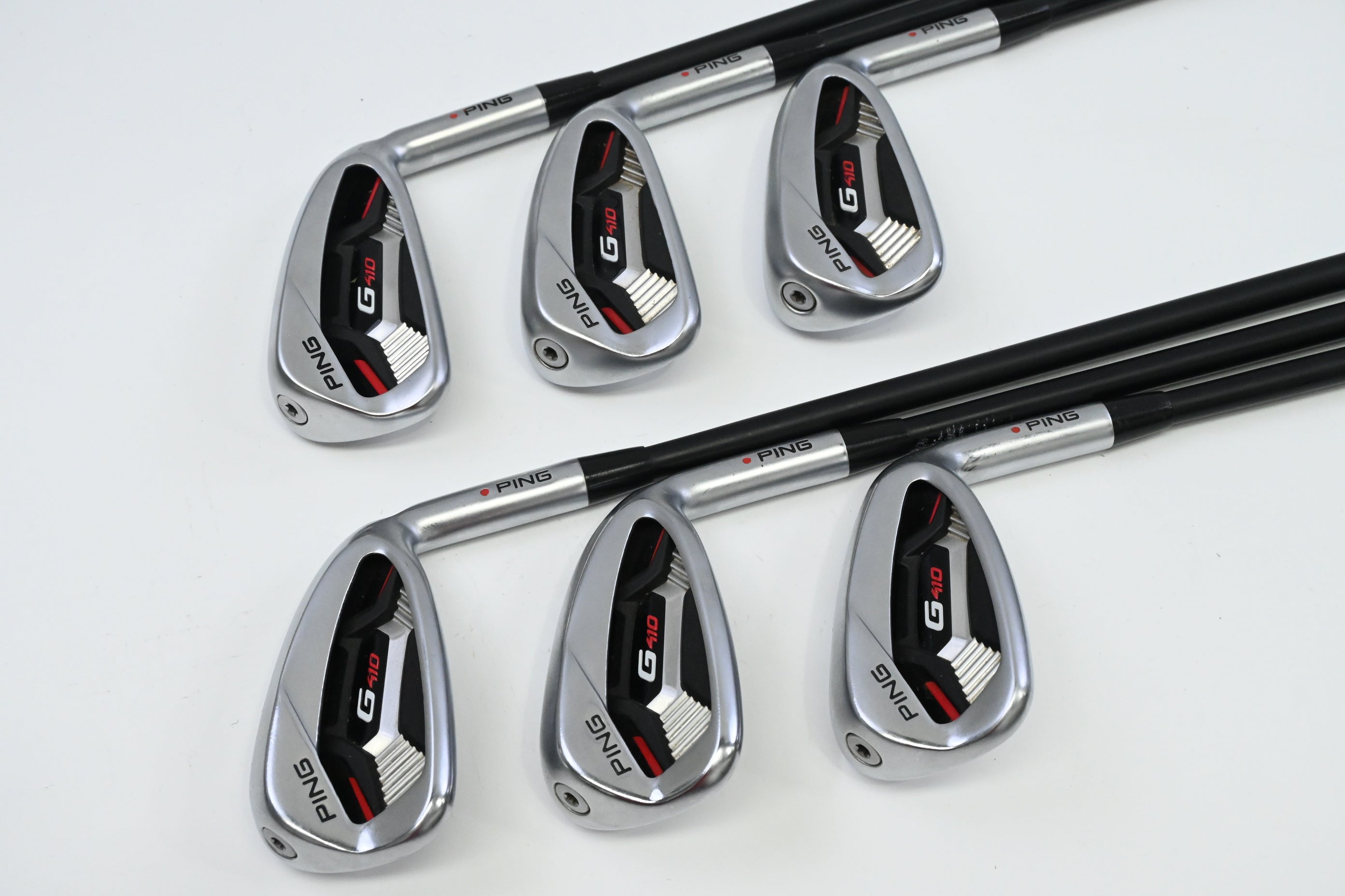 Ping G410 Irons / 5-PW / Orange Dot / Senior Flex Ping Alta CB Shafts