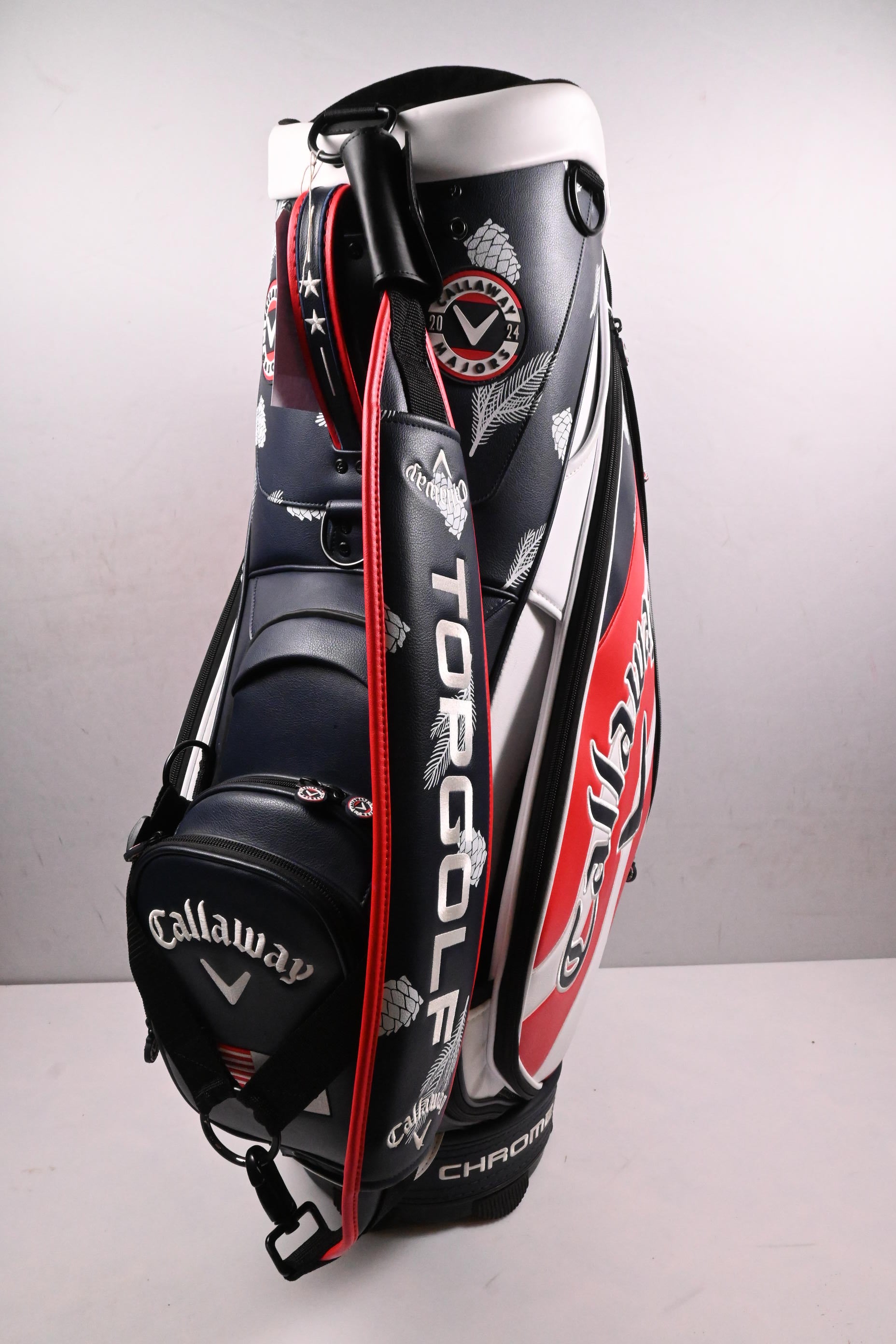 Callaway US Open 2024 Tour Bag / 6-Way Divider / Red, White, Blue