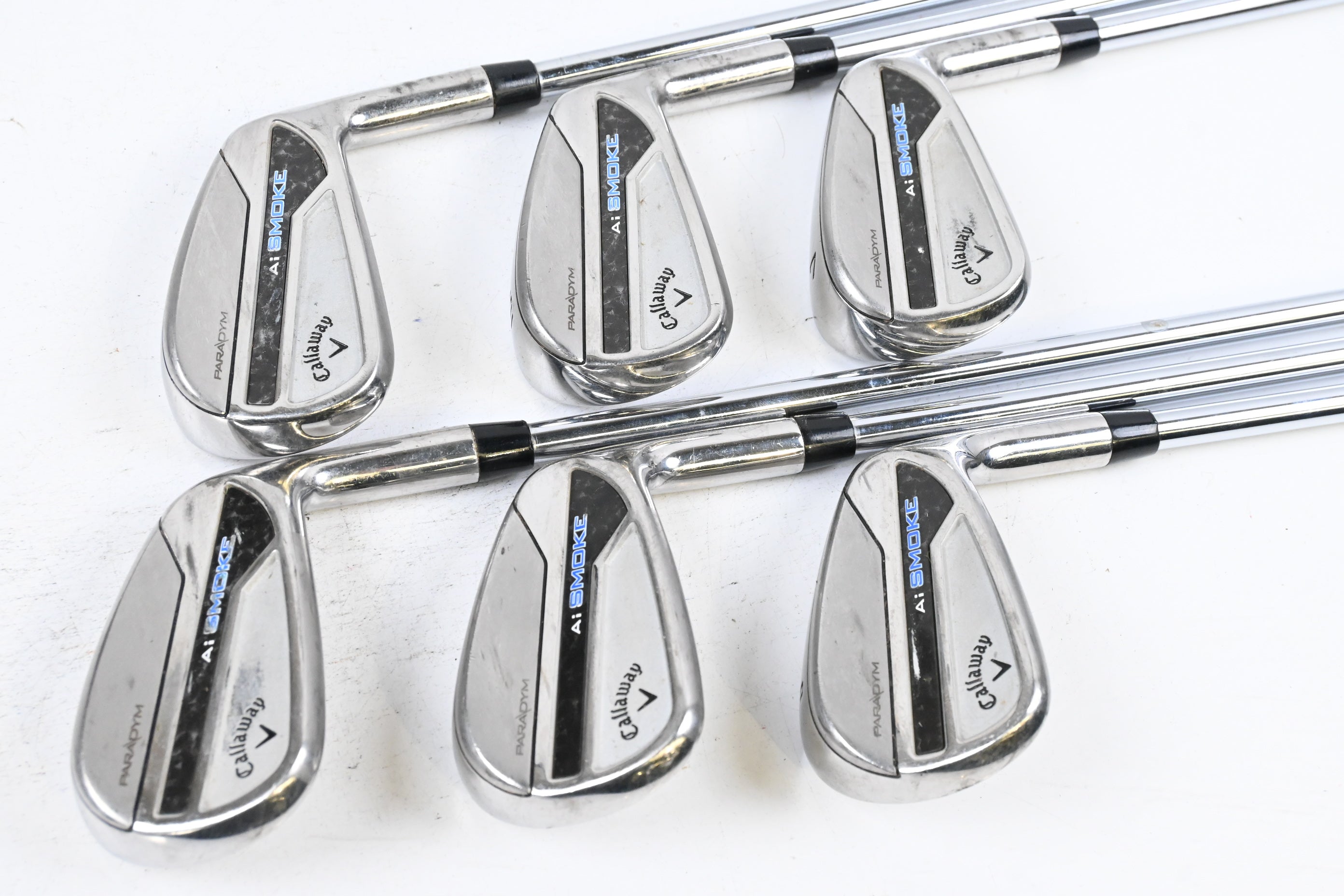Callaway Paradym Ai Smoke Irons / 5-PW / Regular Flex Elevate MPH 95 Shafts