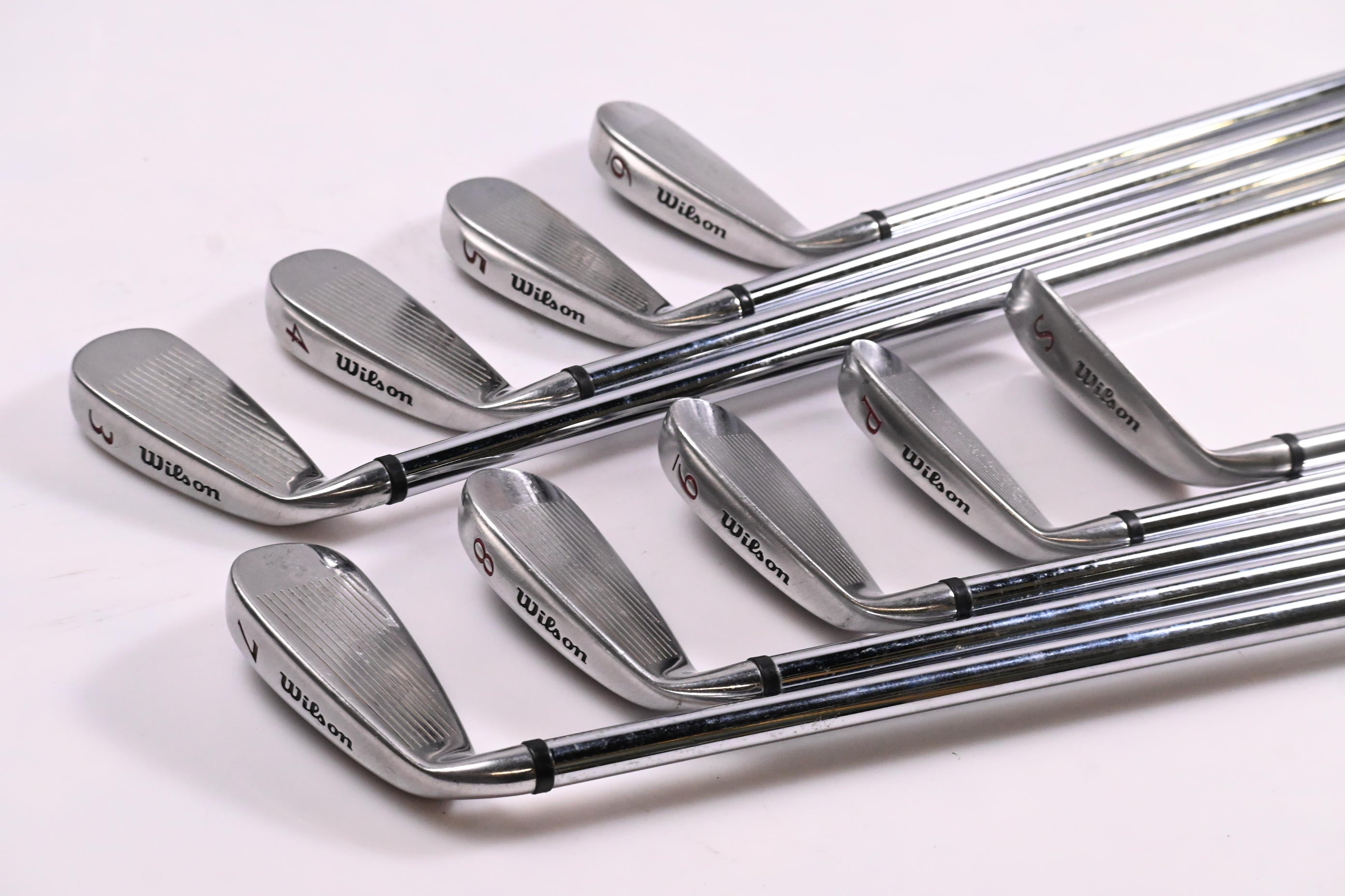 Wilson Deep Red Irons / 3-PW+SW / Regular Flex Wilson Fat Shafts