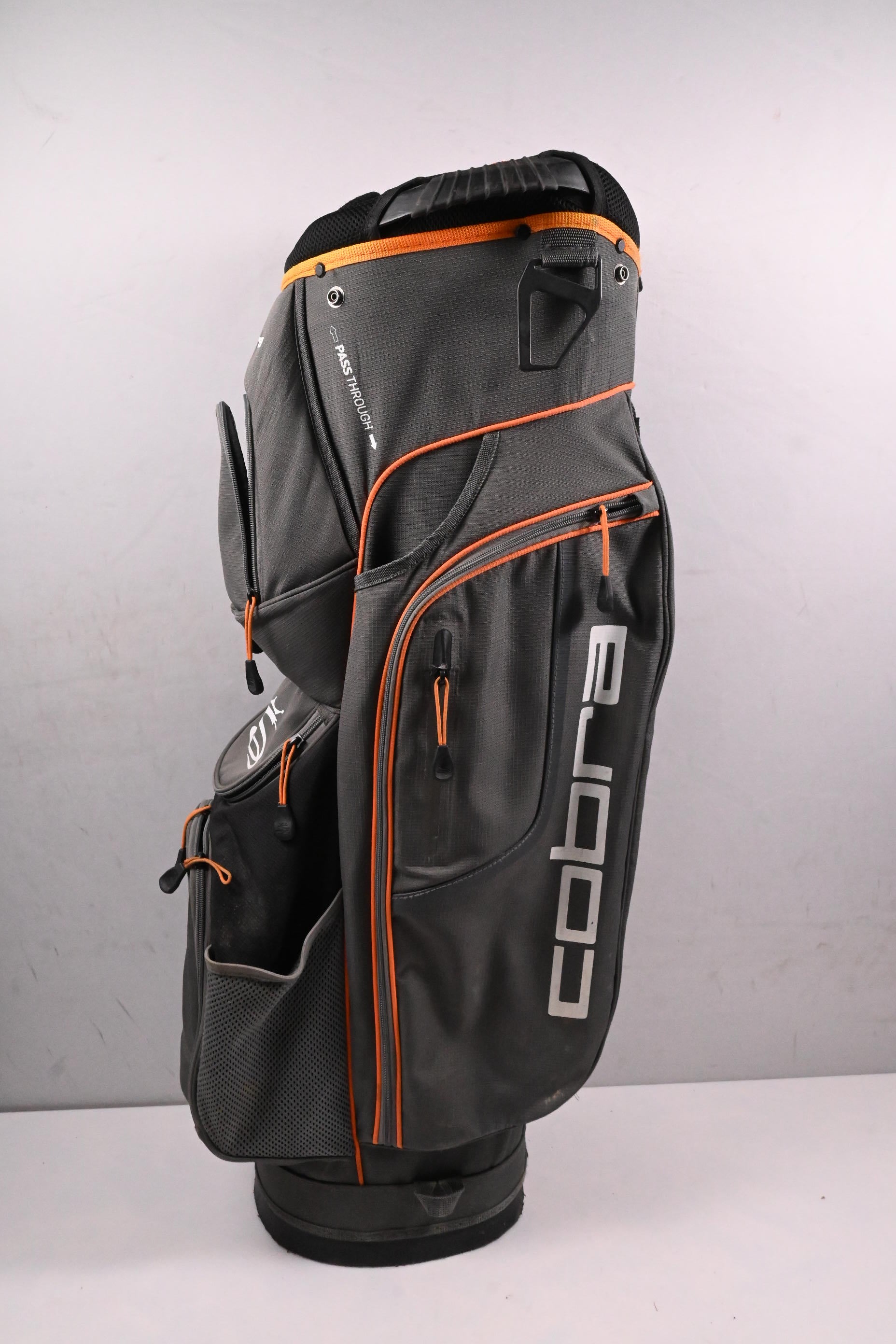 Cobra Cart Bag / 14-Way Divider / Grey, Orange