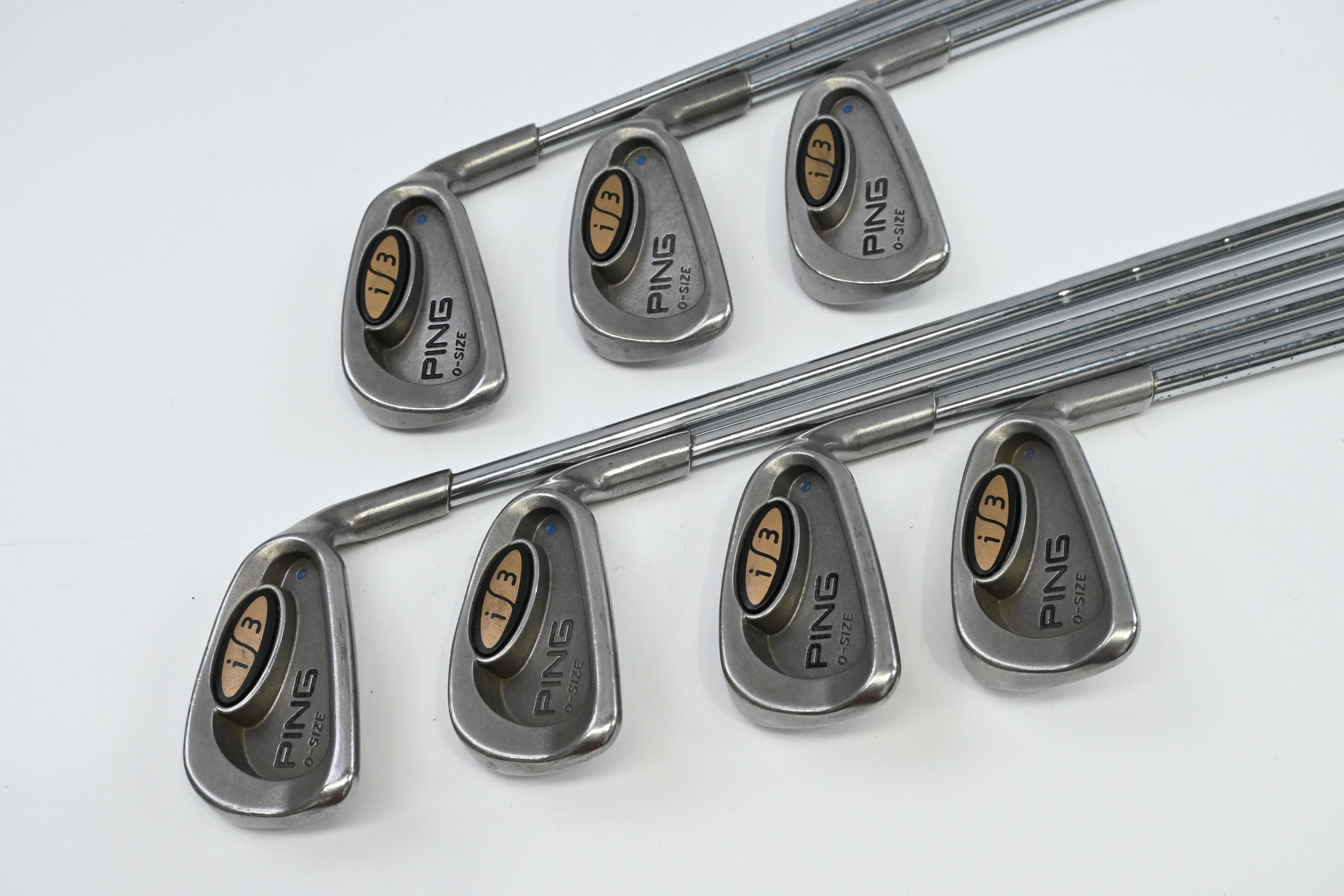 Ping i3 O-Size Irons / 3-9 / Blue Dot / Regular Flex Ping CFS Shafts
