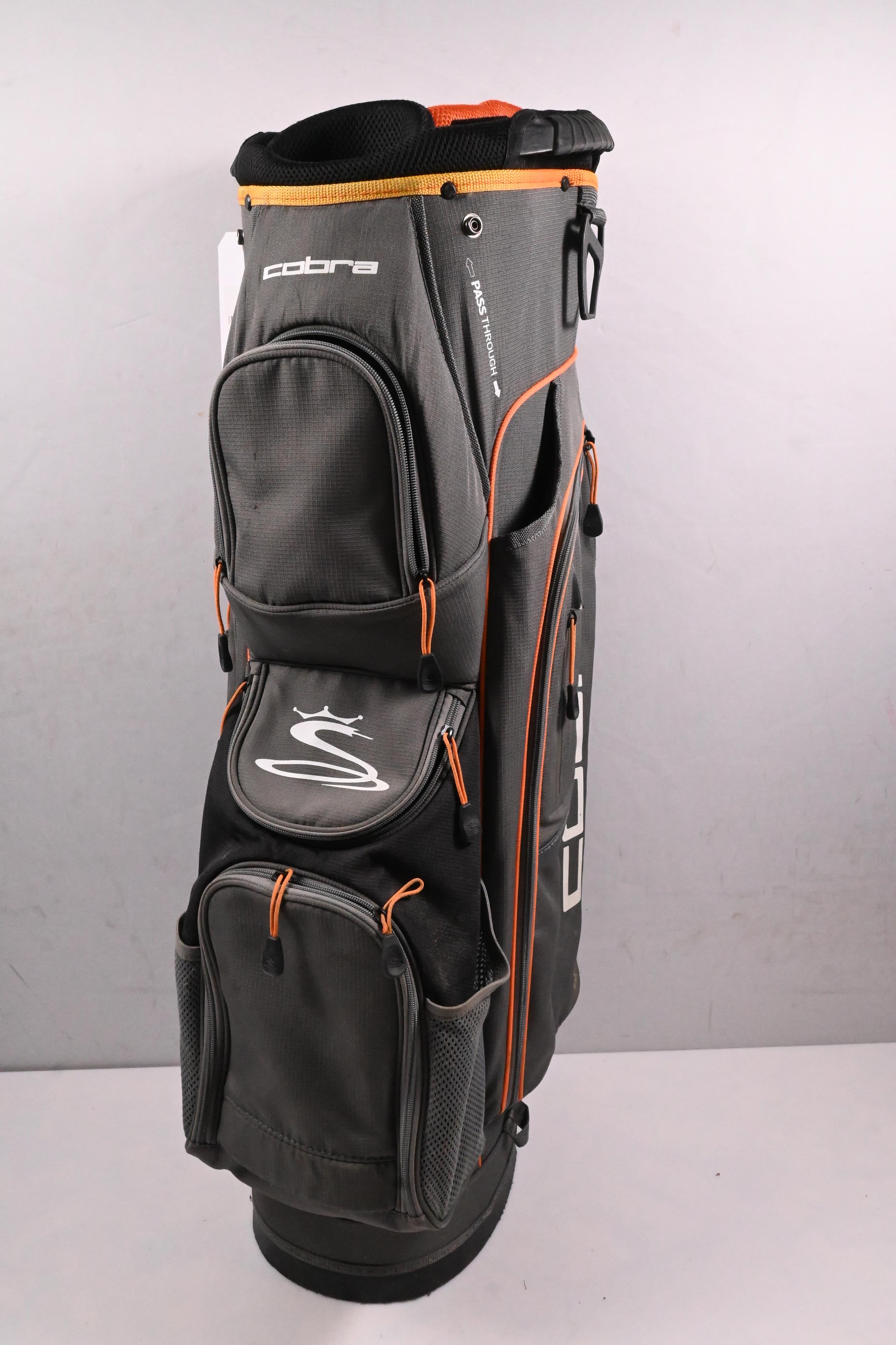 Cobra Cart Bag / 14-Way Divider / Grey, Orange
